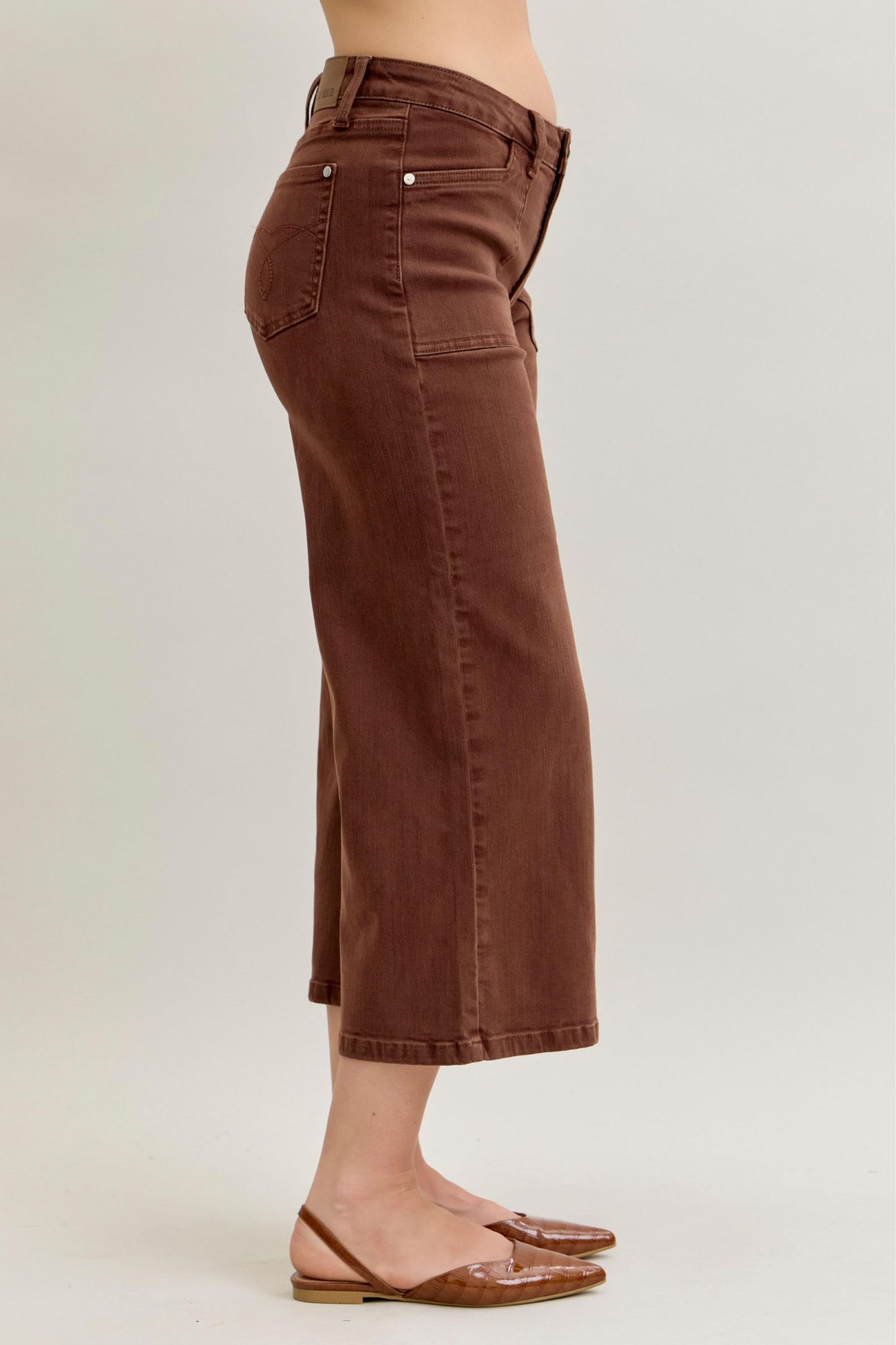 Wide Crop Garment Dyed Utility Judy Blue