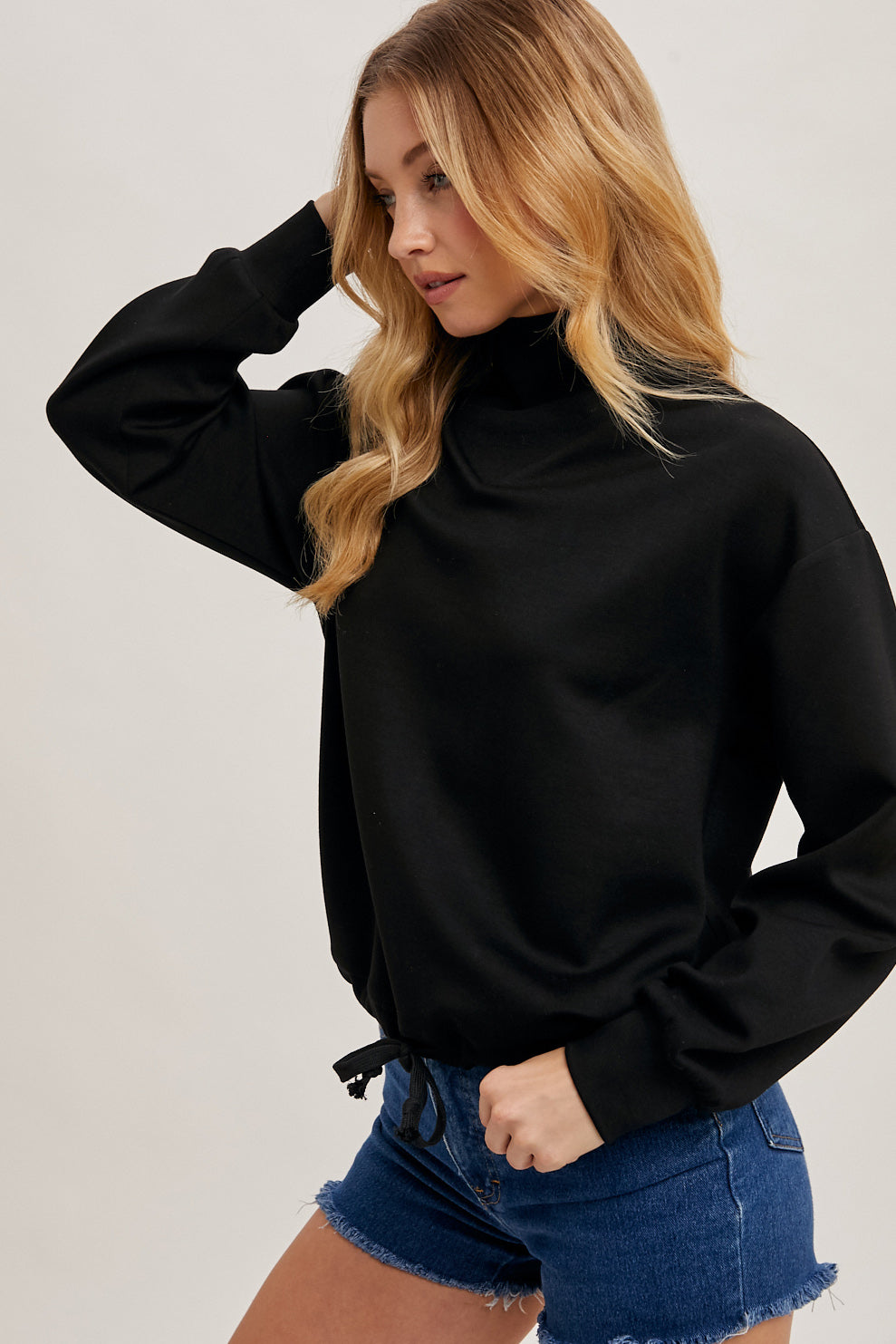 Drawstring Knit Pullover š¤
