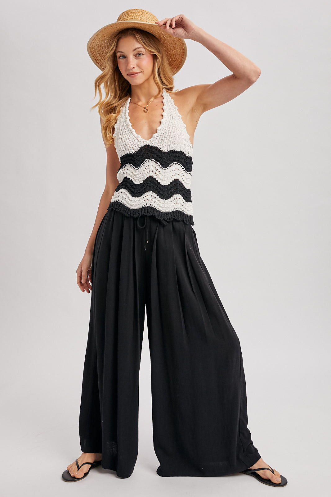 Drawstring Palazzo Pants π€