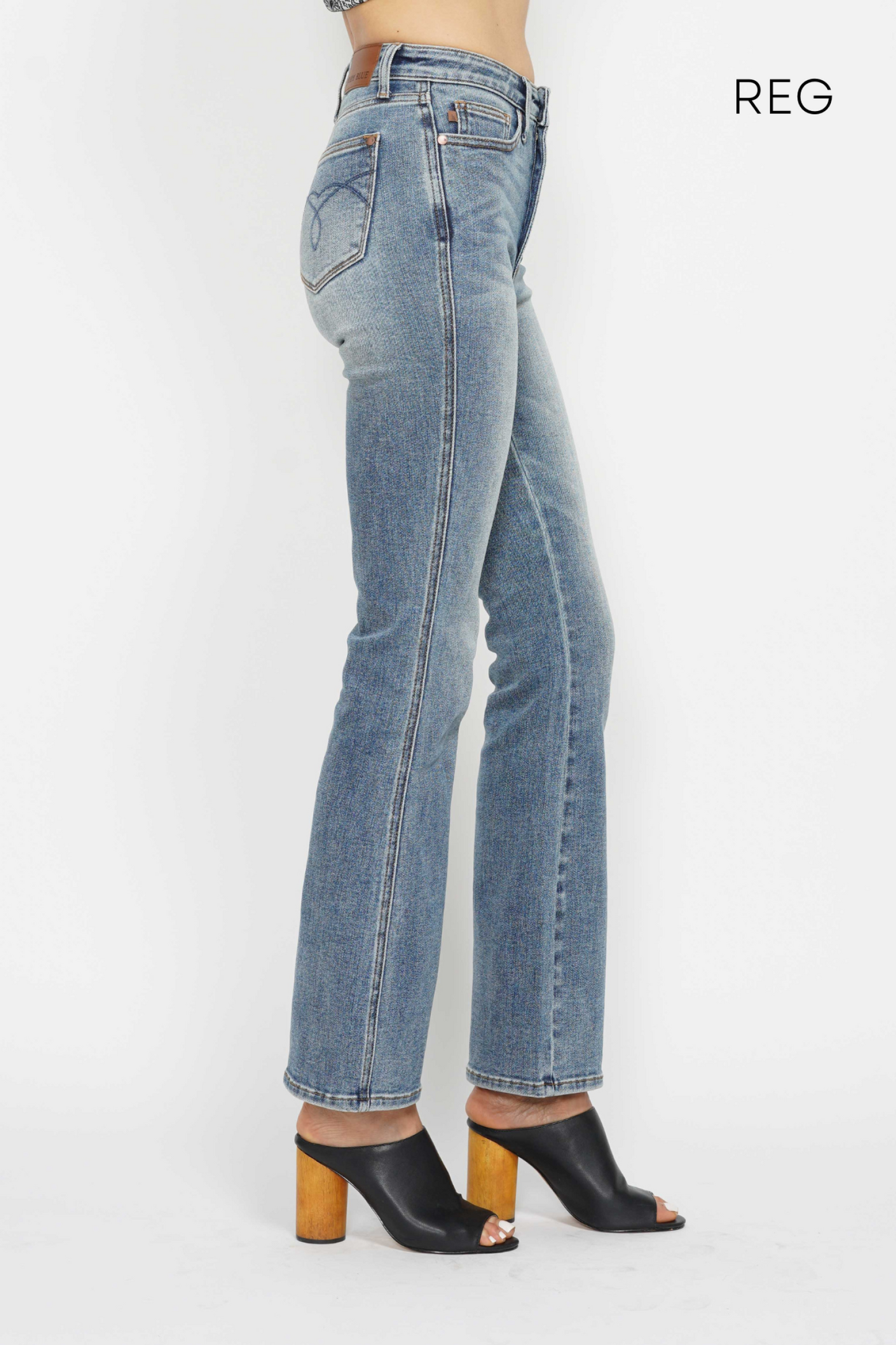 Tummy Control Regular Inseam Embroidered Bootcut Judy Blue *runs small, size up