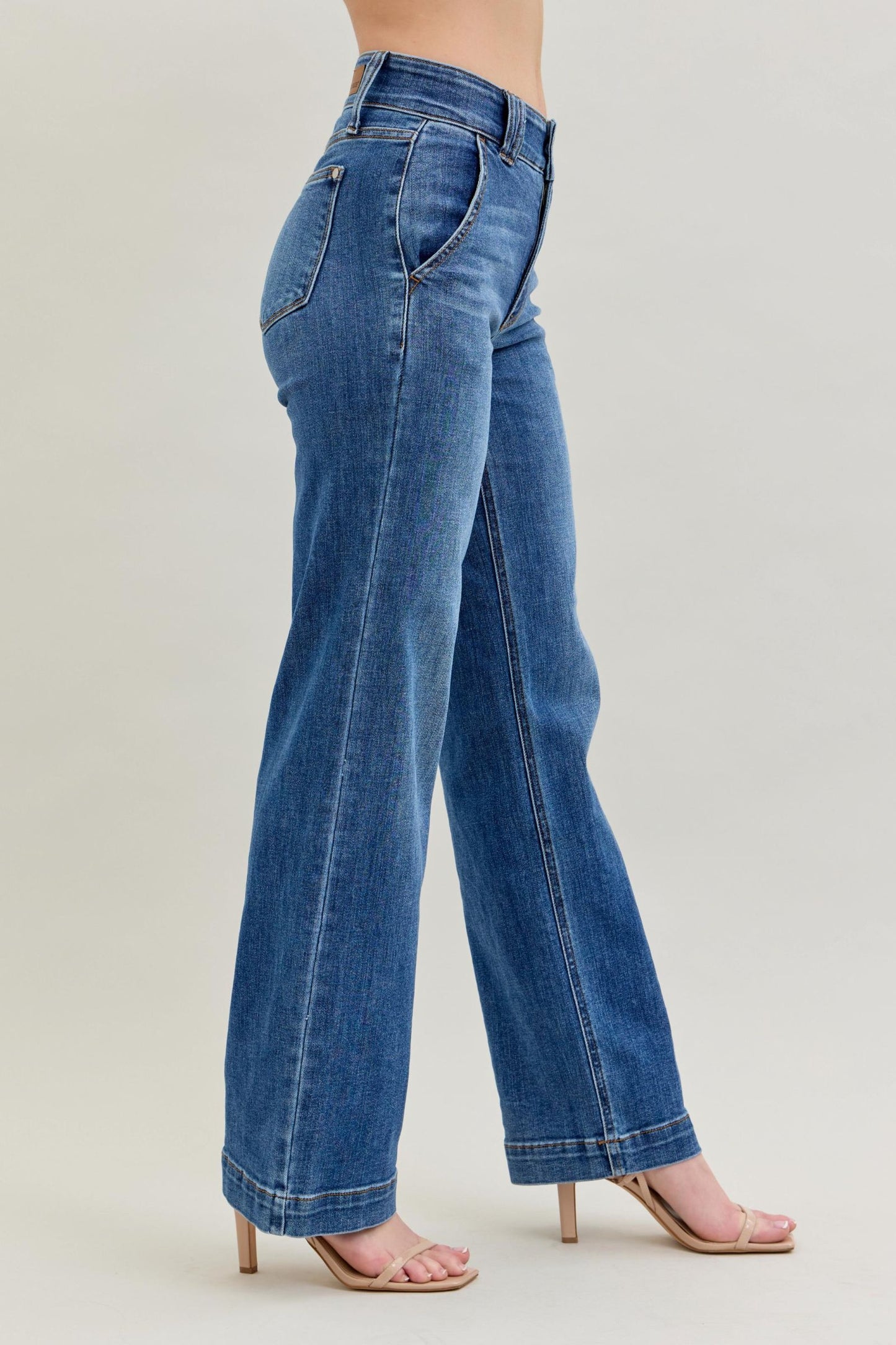 Double Button Wide Leg Judy Blue