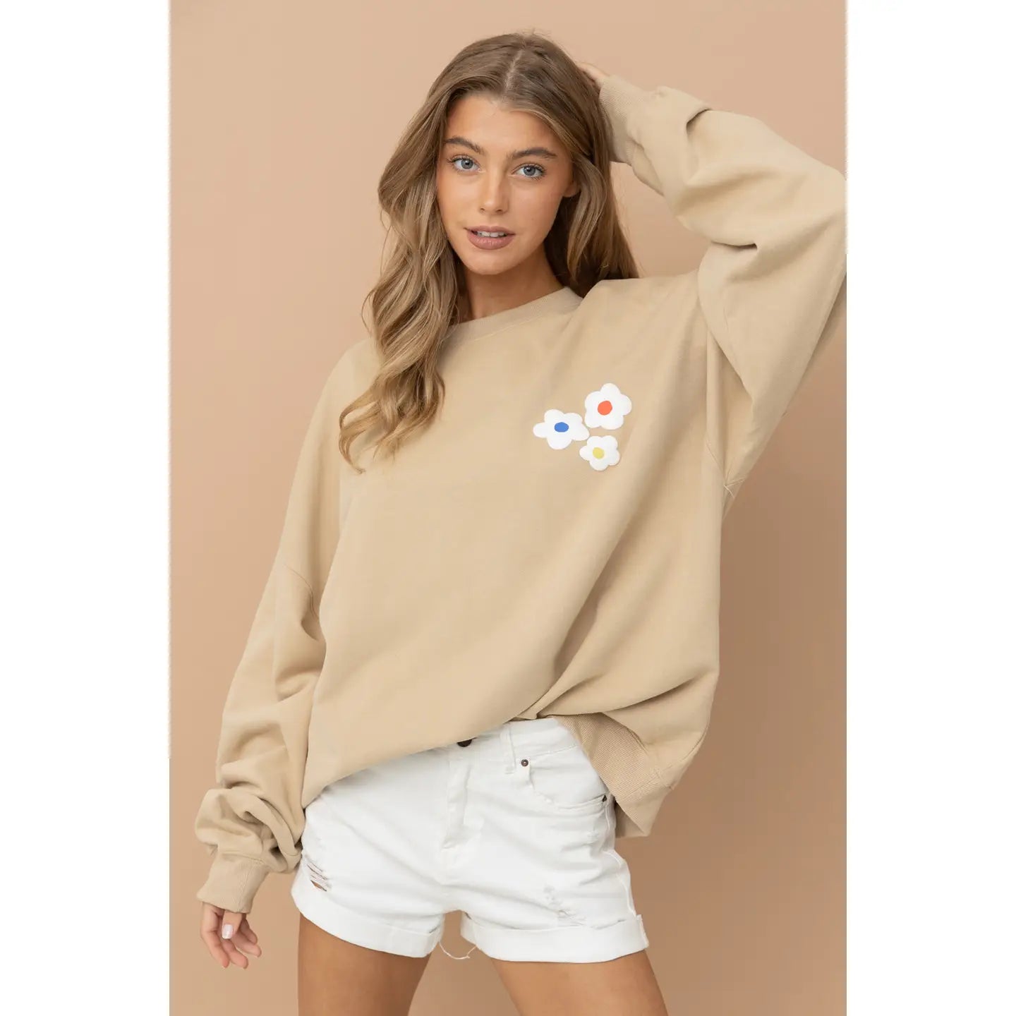 French Terry Graphic Pullover Sweatshirt 🤎