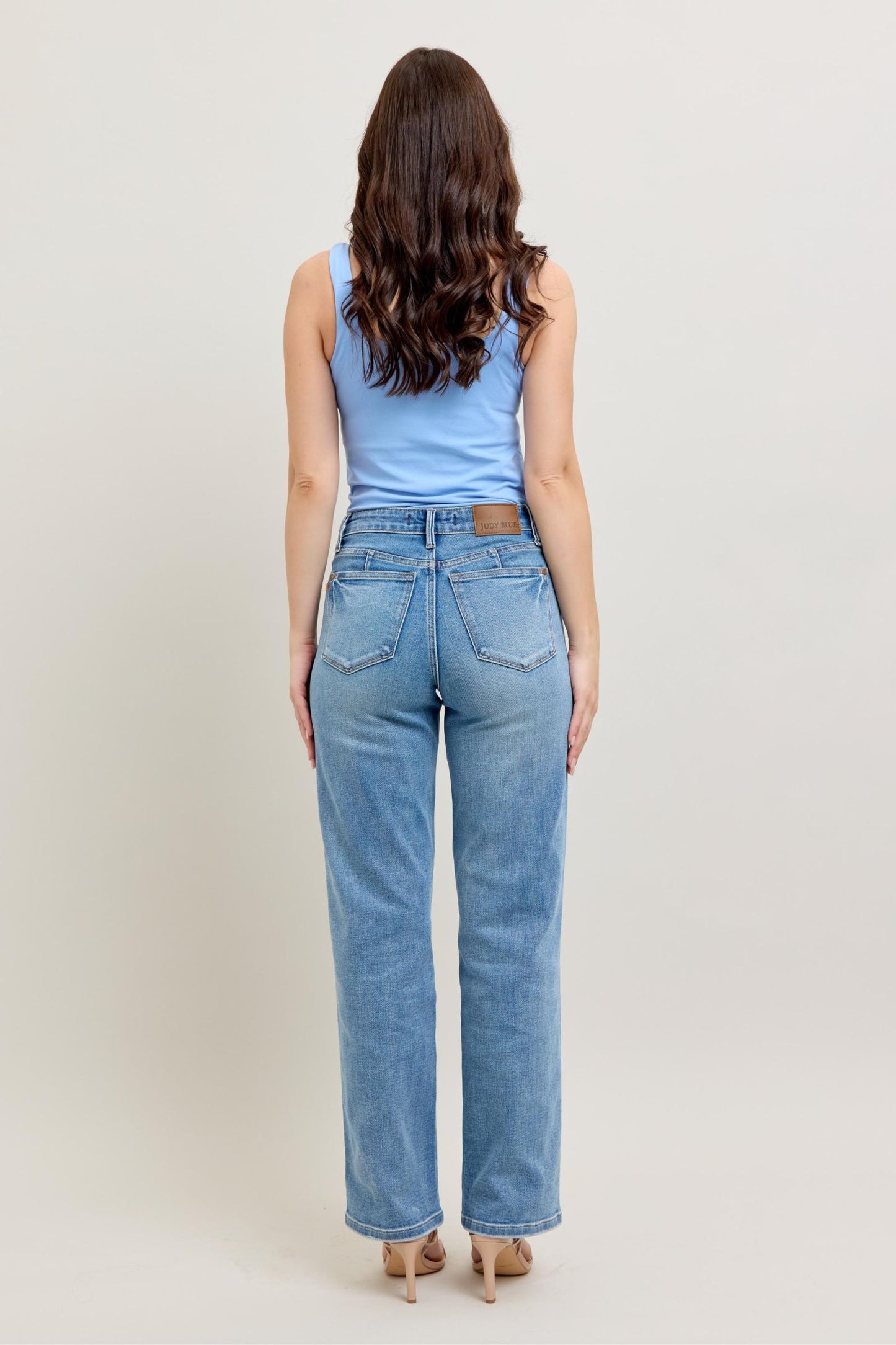Tummy Control Vintage Wash Straight Judy Blue Petite π