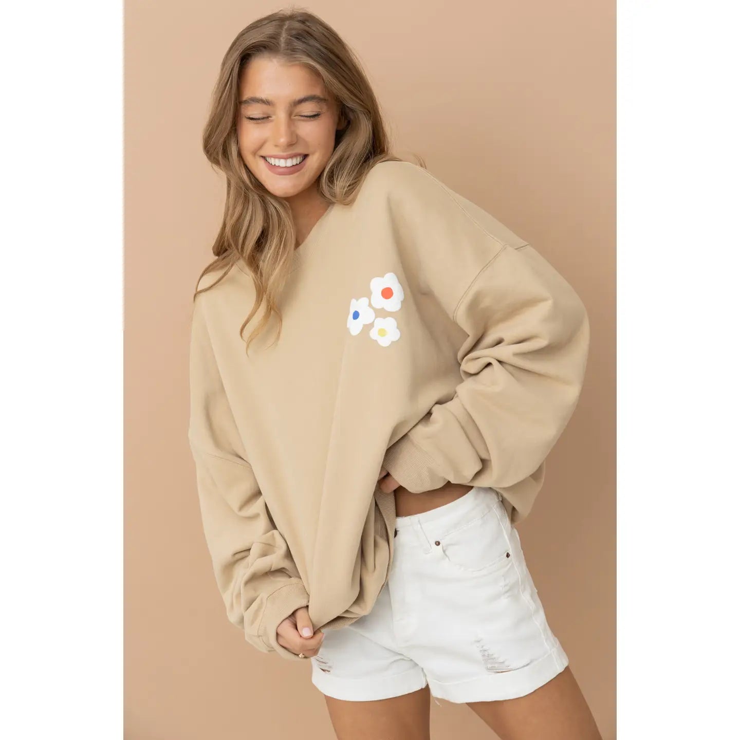 French Terry Graphic Pullover Sweatshirt 🤎