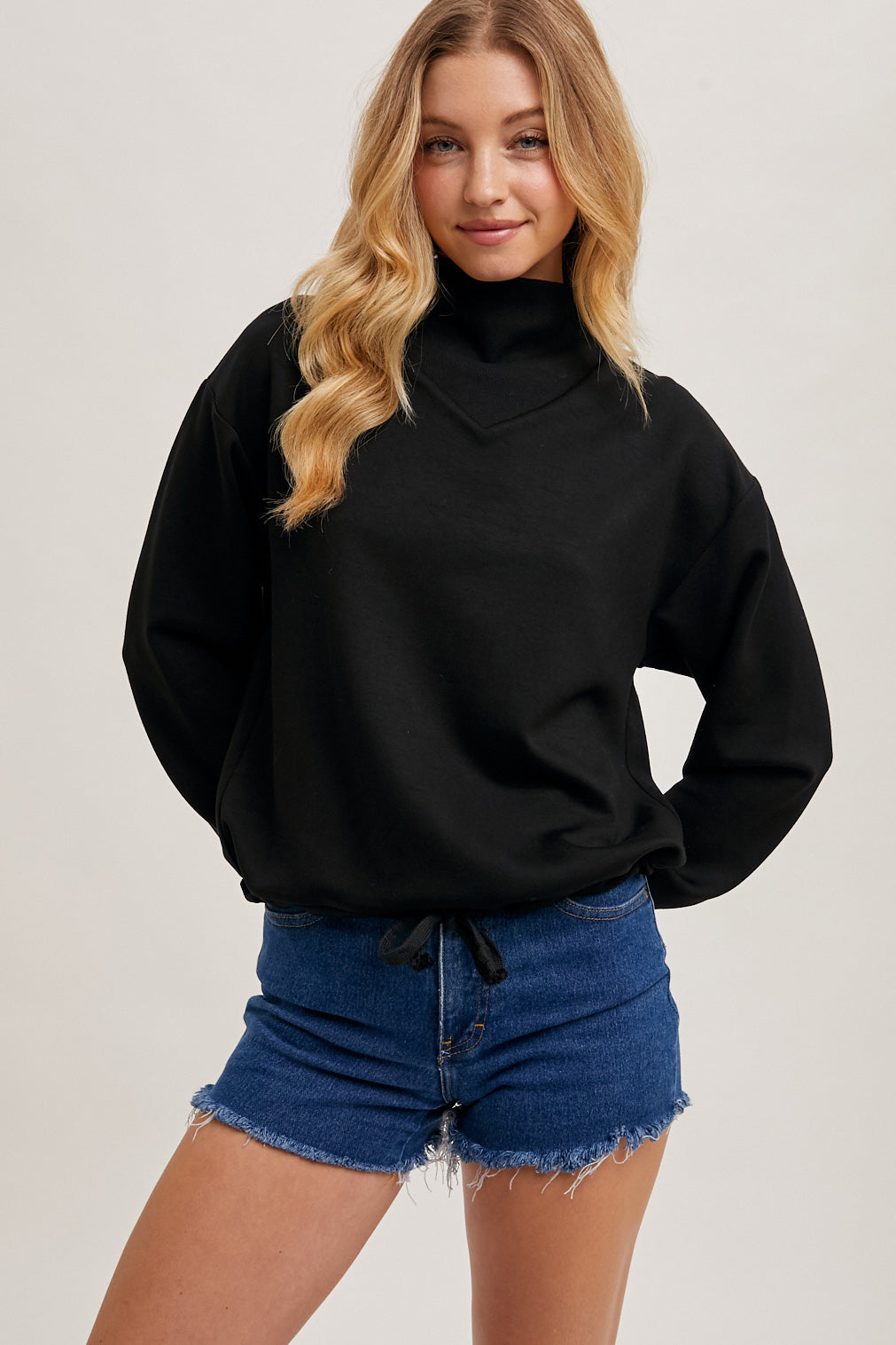Drawstring Knit Pullover š¤