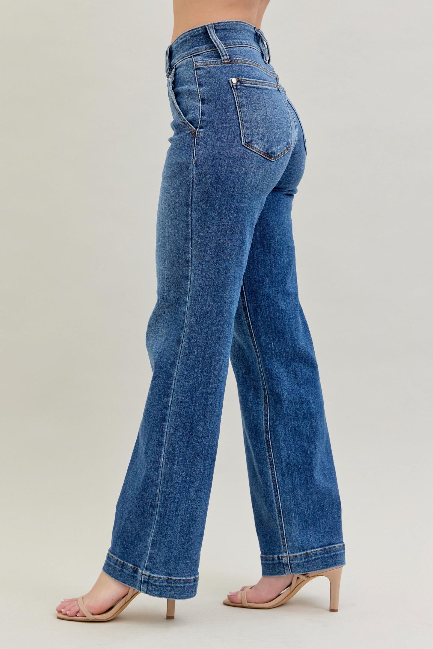 Double Button Wide Leg Judy Blue