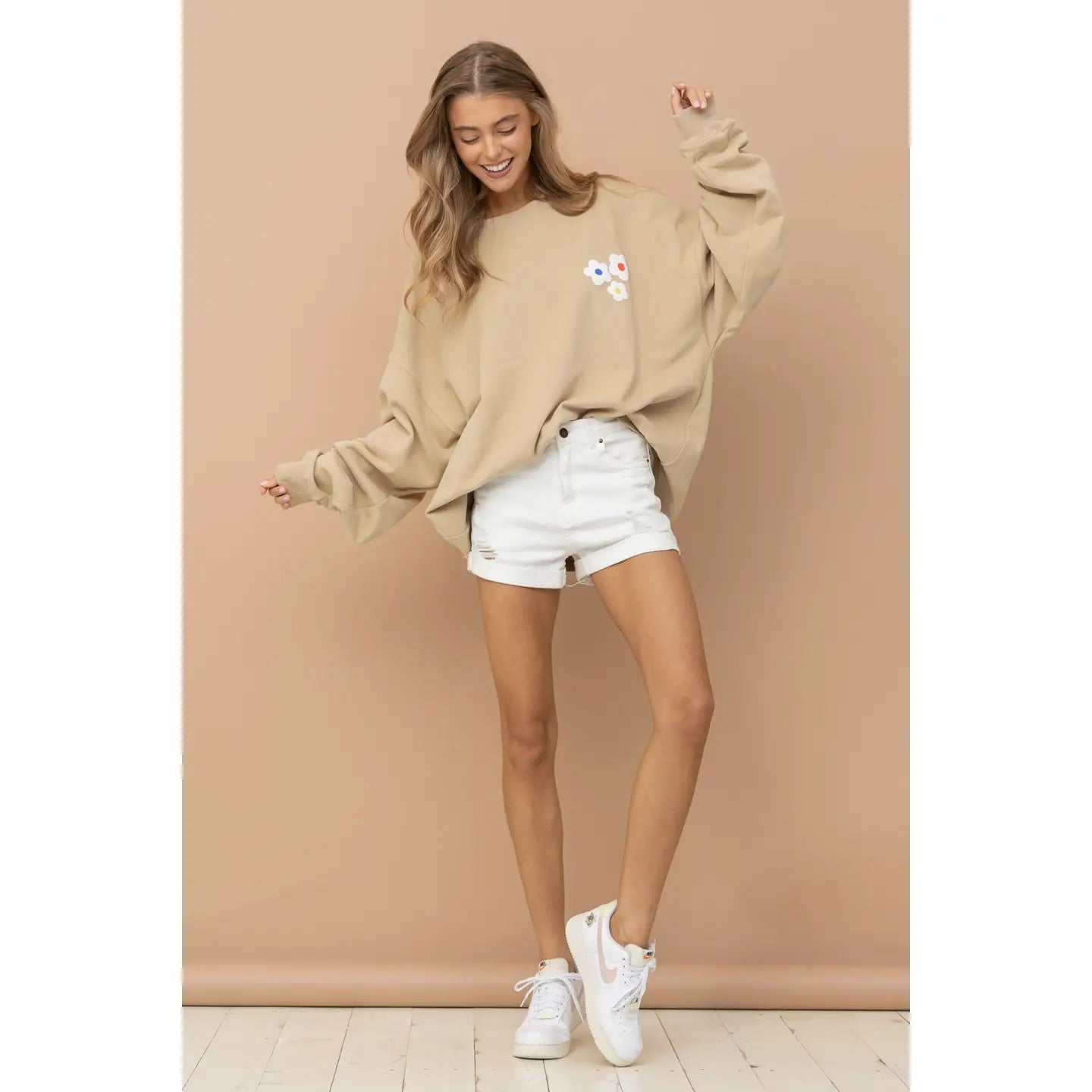 French Terry Graphic Pullover Sweatshirt 🤎