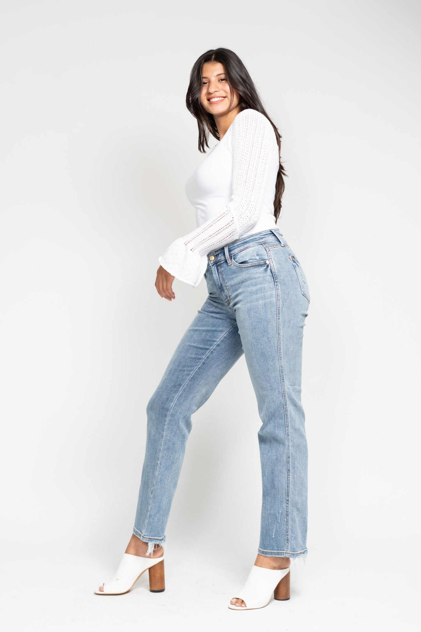 Yoke Cell Phone Pocket Dad Jean Judy Blue