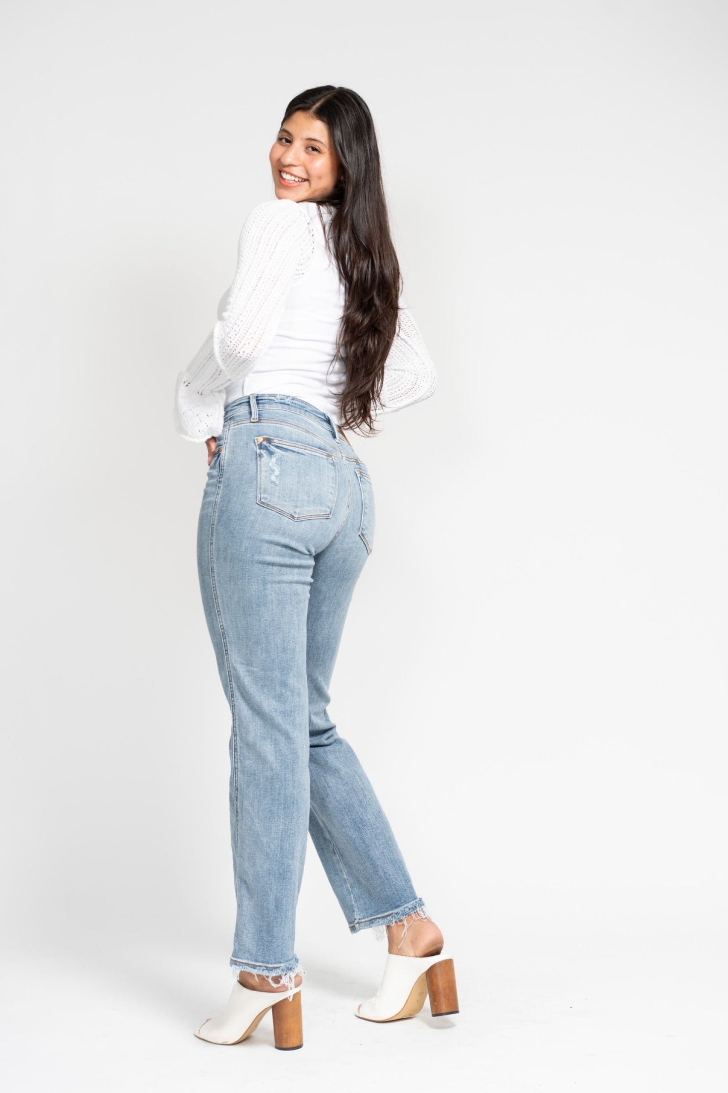 Yoke Cell Phone Pocket Dad Jean Judy Blue
