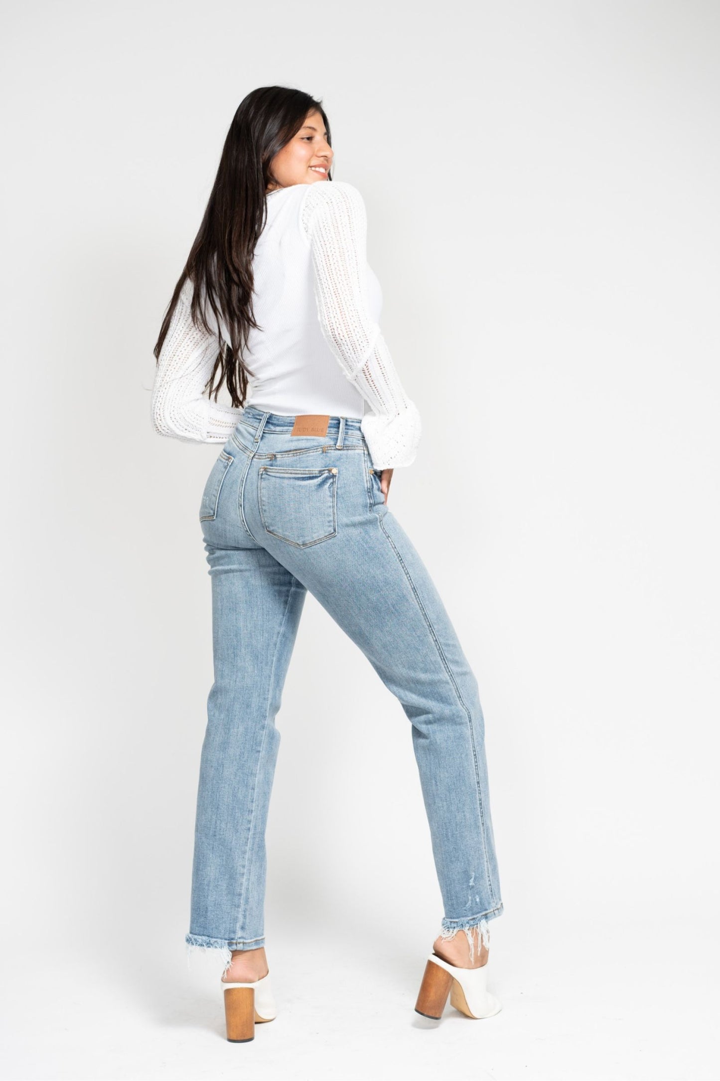 Yoke Cell Phone Pocket Dad Jean Judy Blue