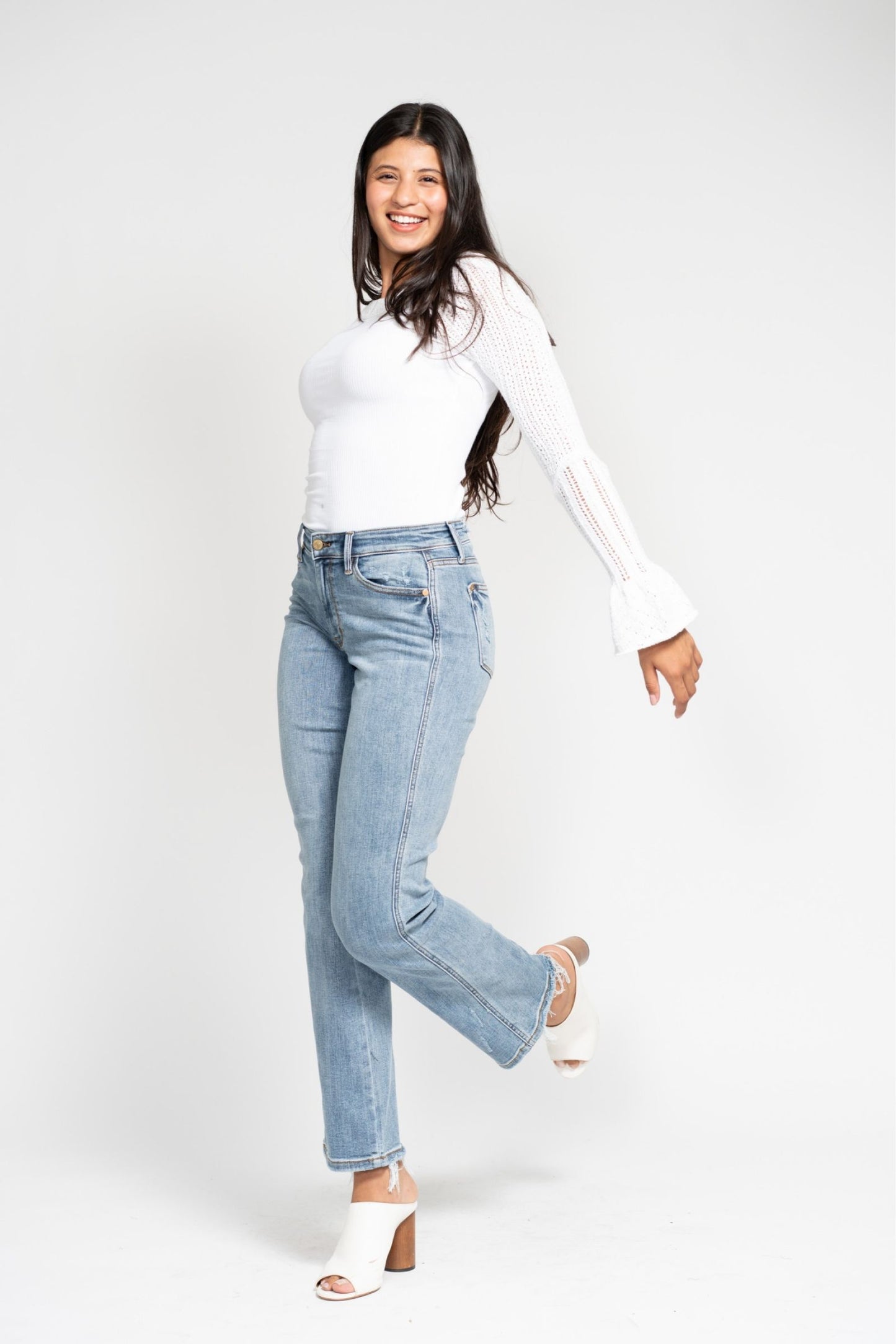 Yoke Cell Phone Pocket Dad Jean Judy Blue