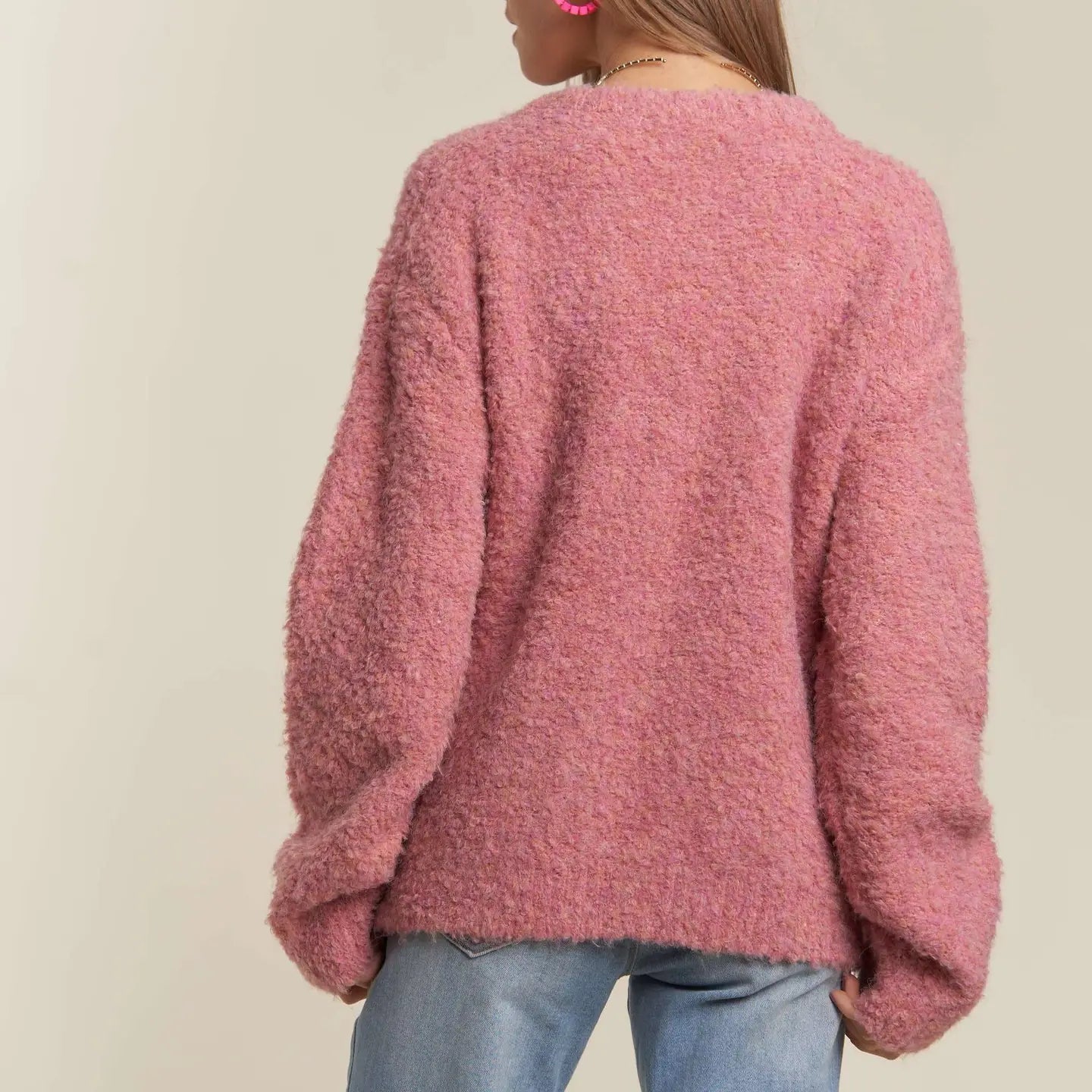 Cozy Fuzzy Sweater Top 🩷