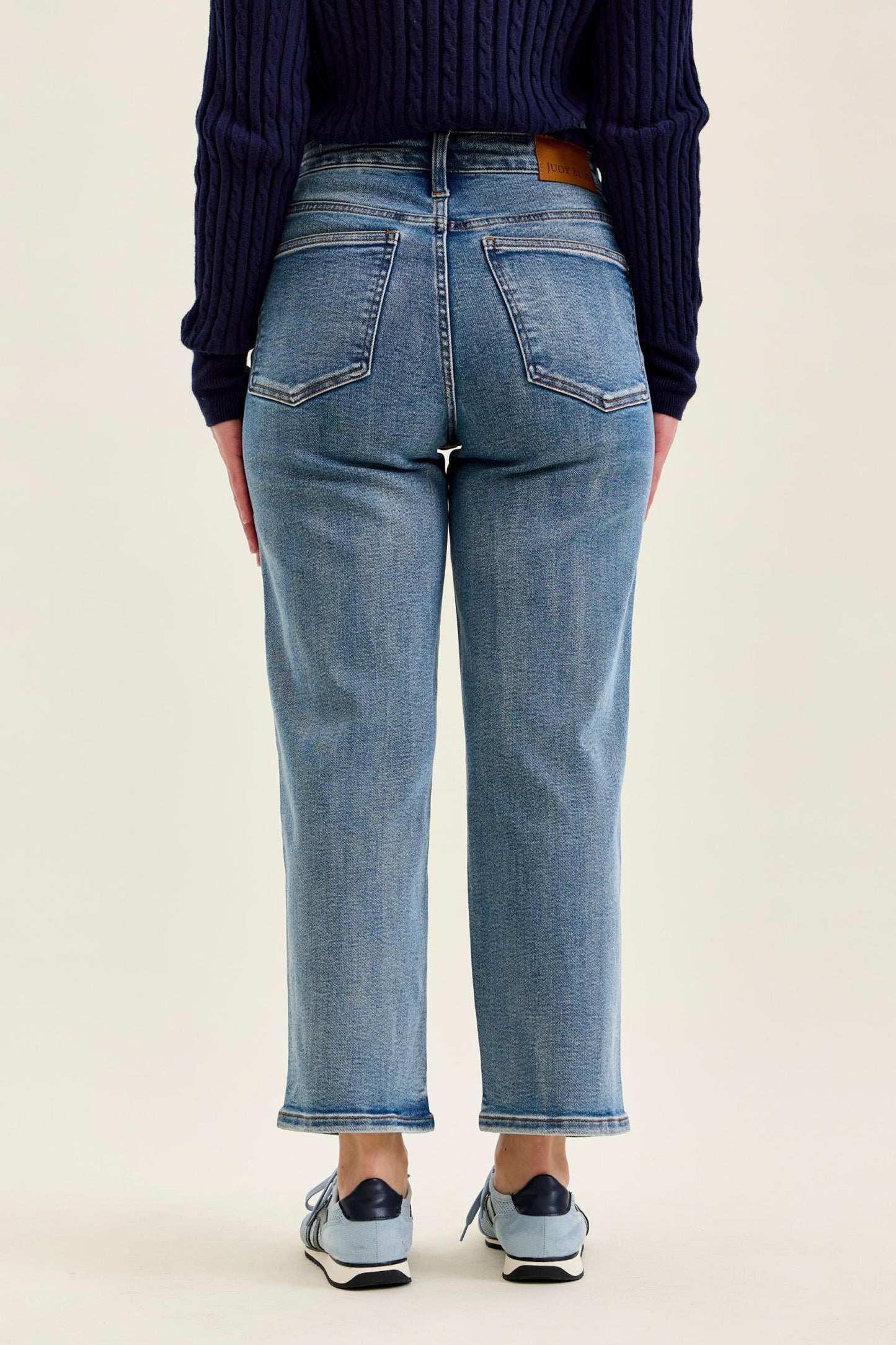 Petite PEGGY Ankle Straight Break Through Blue Judy Blue