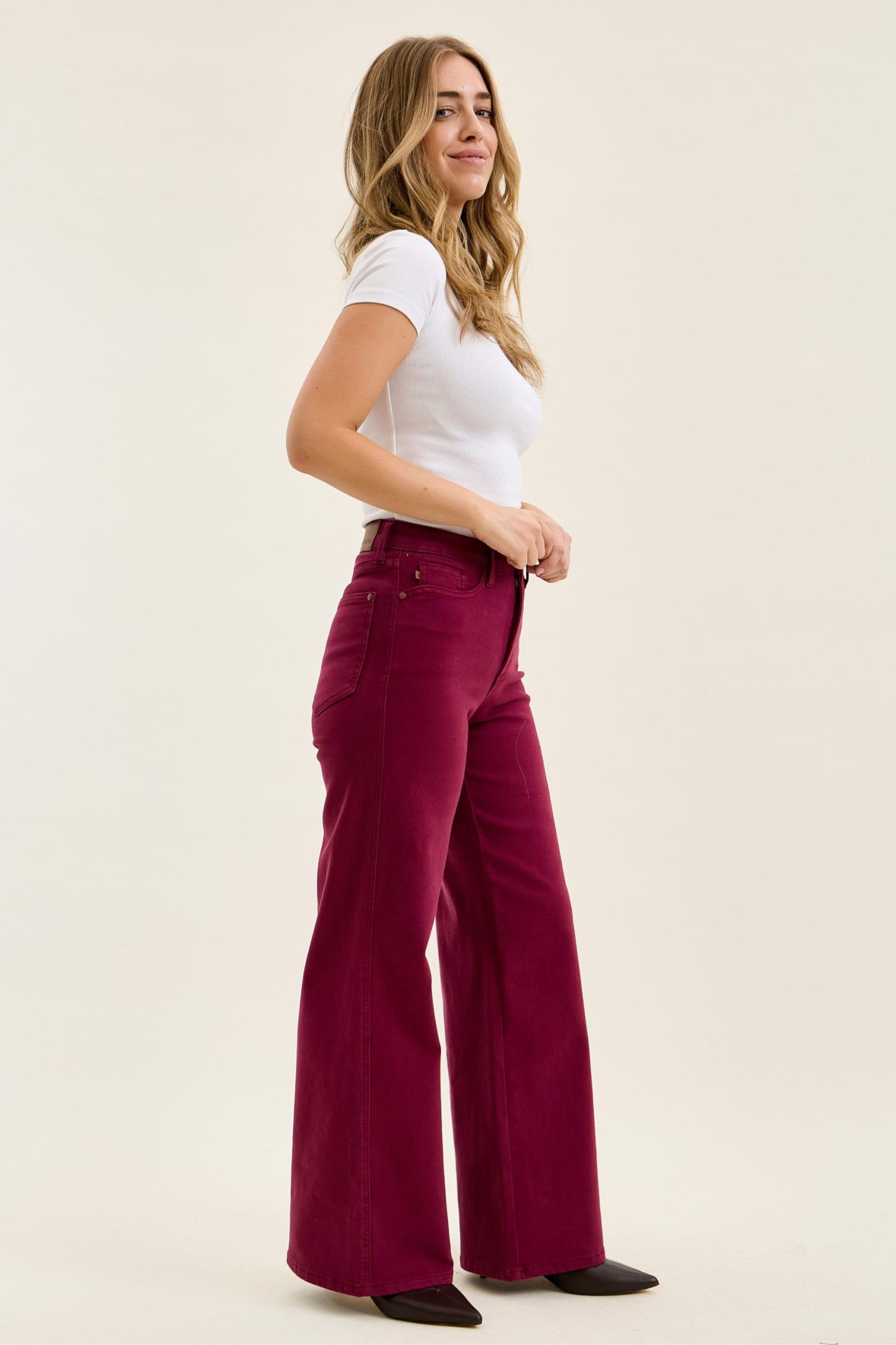 Retro Wide Boysenberry Judy Blue