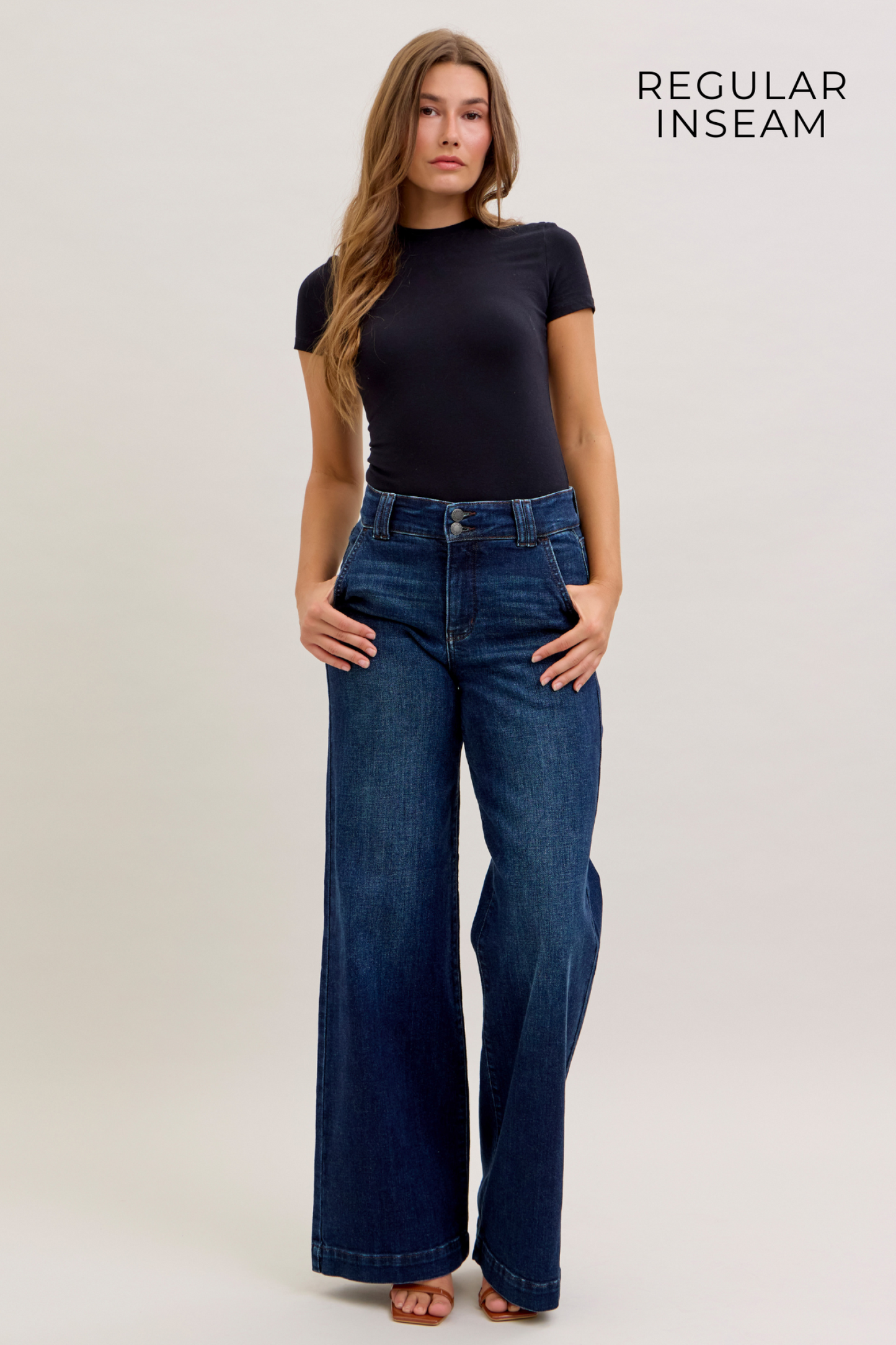 Trouser Wide Leg Judy Blue (Regular Inseam)