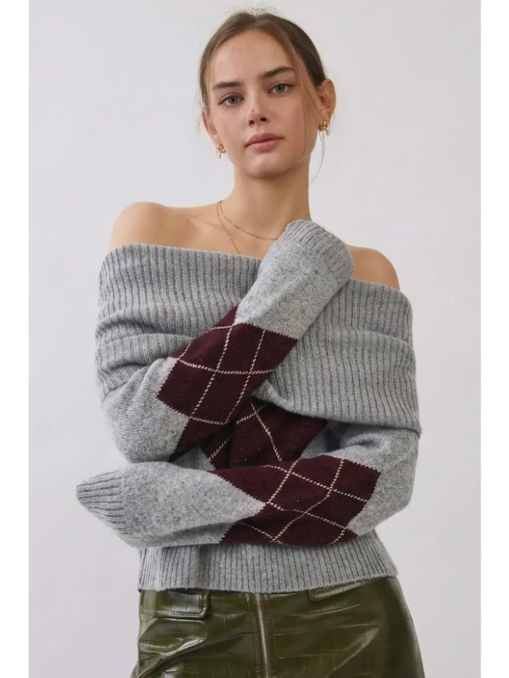 Argyle Knit Sweater ✨