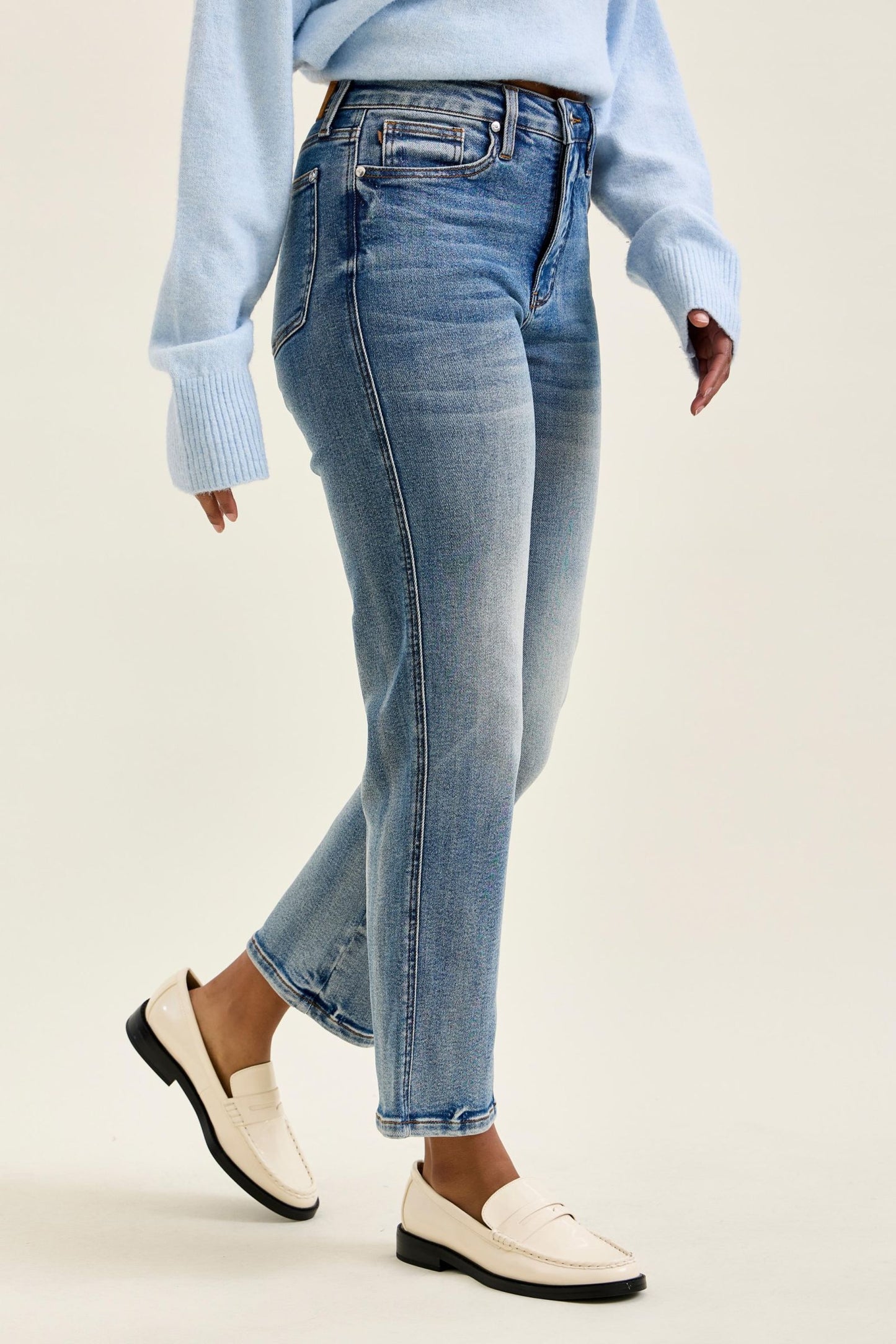 PEGGY Ankle Straight Break Through Blue Judy Blue