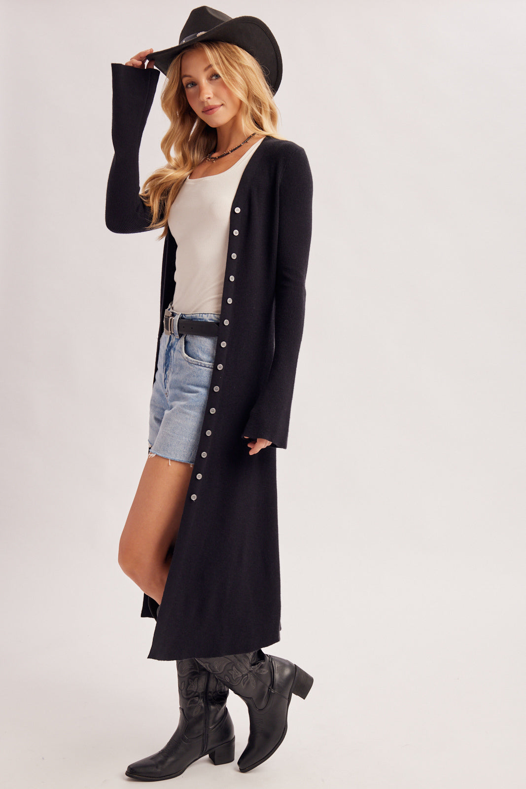 Signature Cardigan Dress ✨(Black)