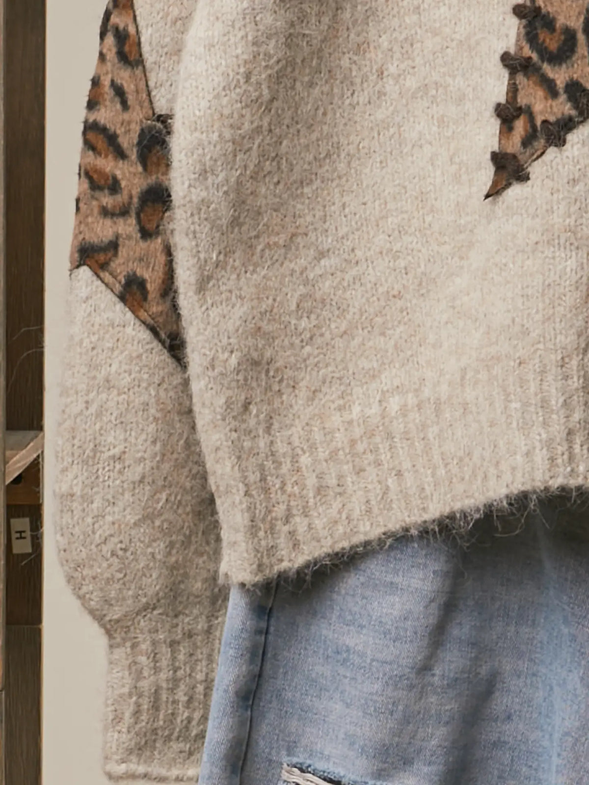 Bold Star Detail Knit Sweater