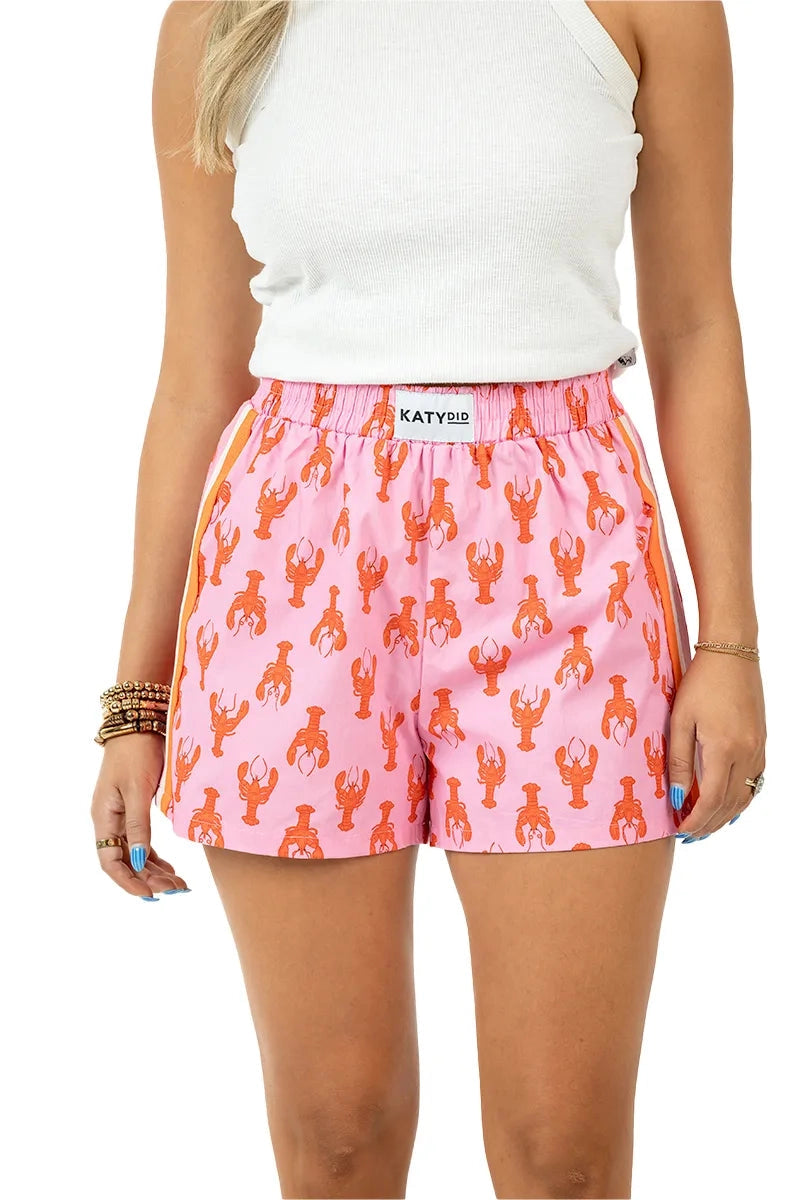 Lobster Print Shorts