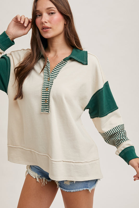Colorblock Contrast Top