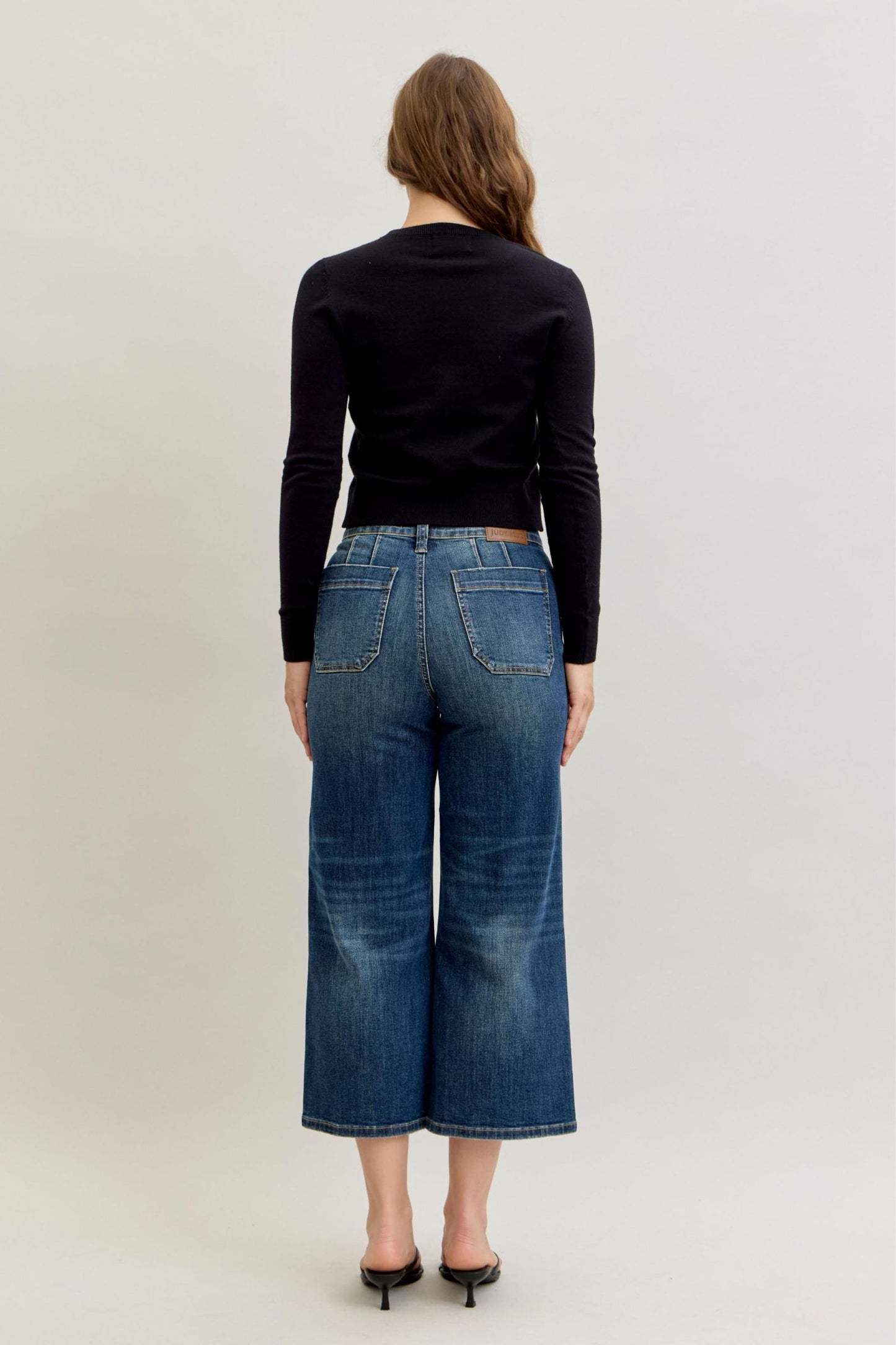 Wide Crop Utility & Patch Pocket Judy Blue