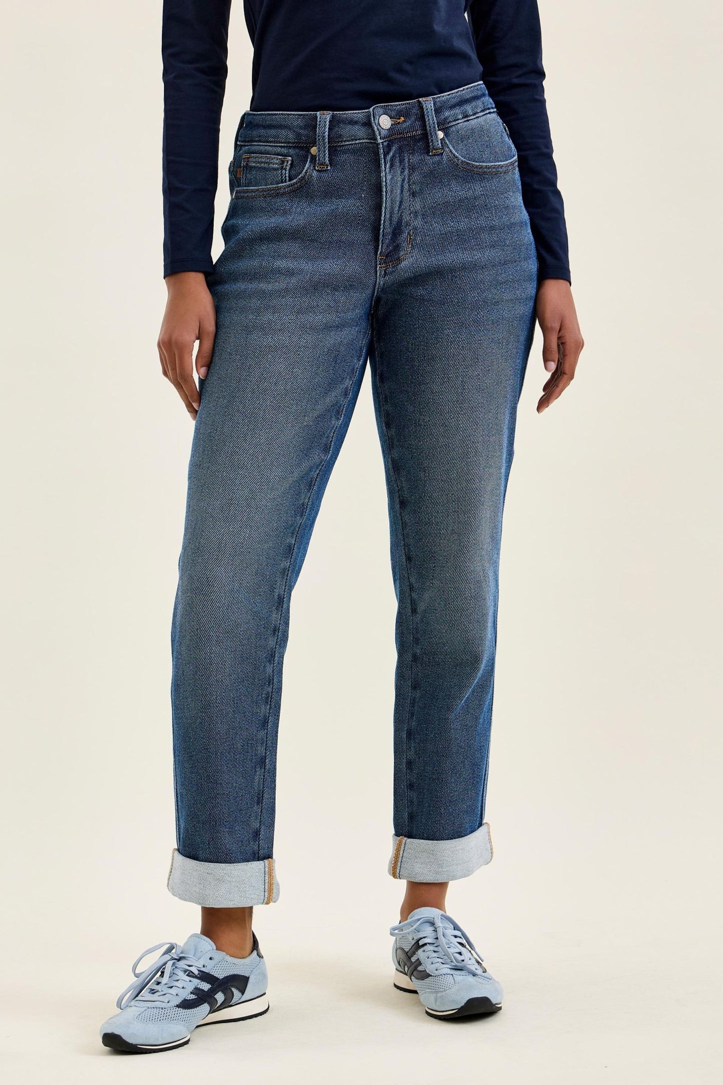 BILLIE Boyfriend Cozy Indigo Judy Blue (Denim meets Loungewear!)