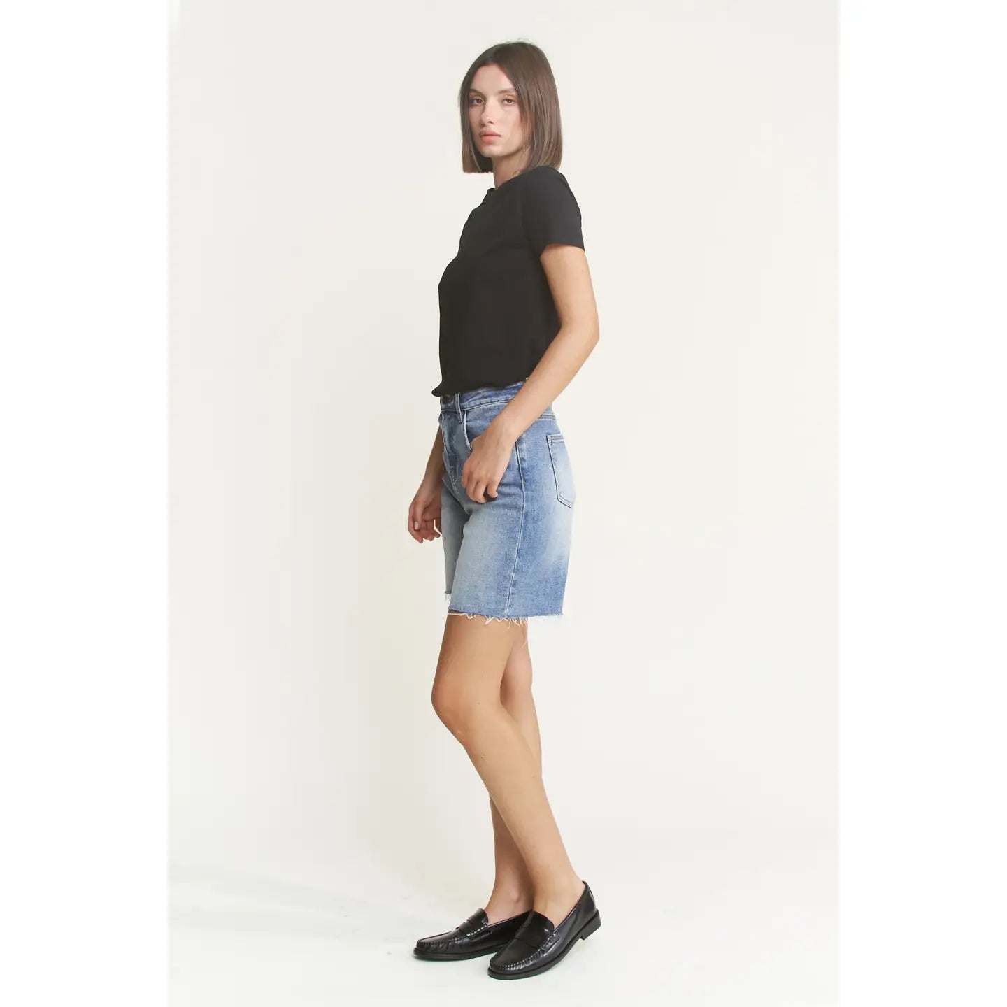 Mica Vintage Raw Hem Bermuda