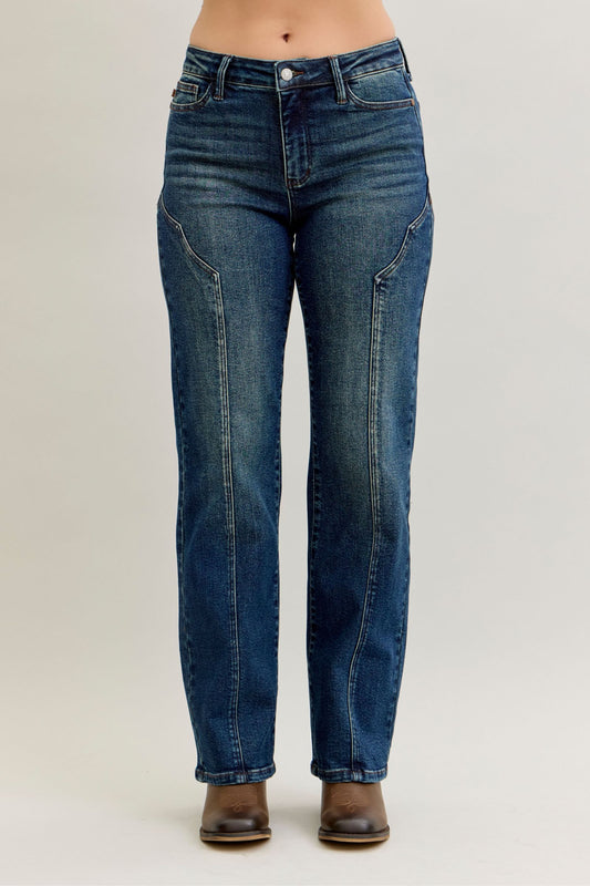 Straight Western Seam Detail Judy Blue