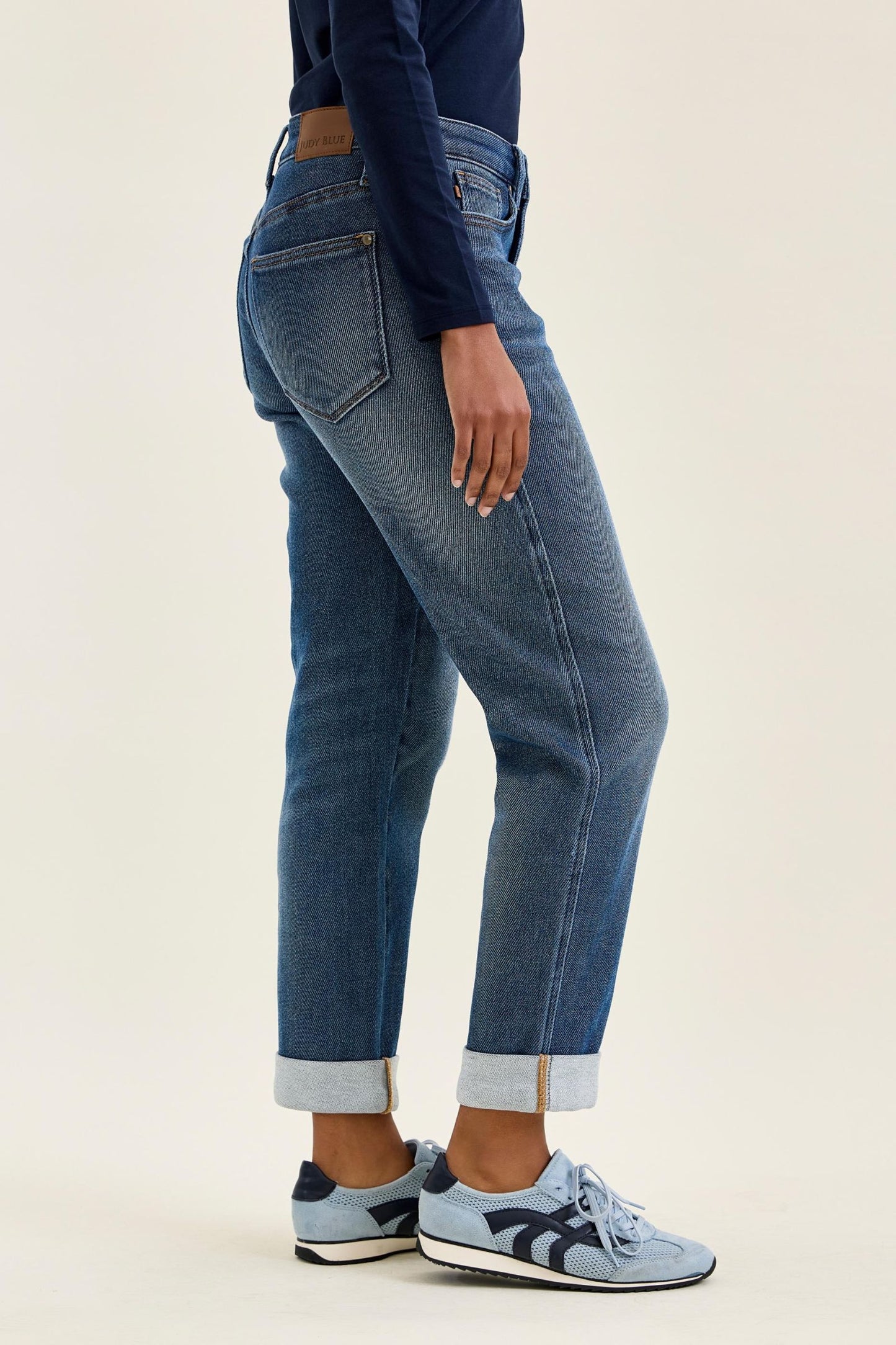 BILLIE Boyfriend Cozy Indigo Judy Blue (Denim meets Loungewear!)