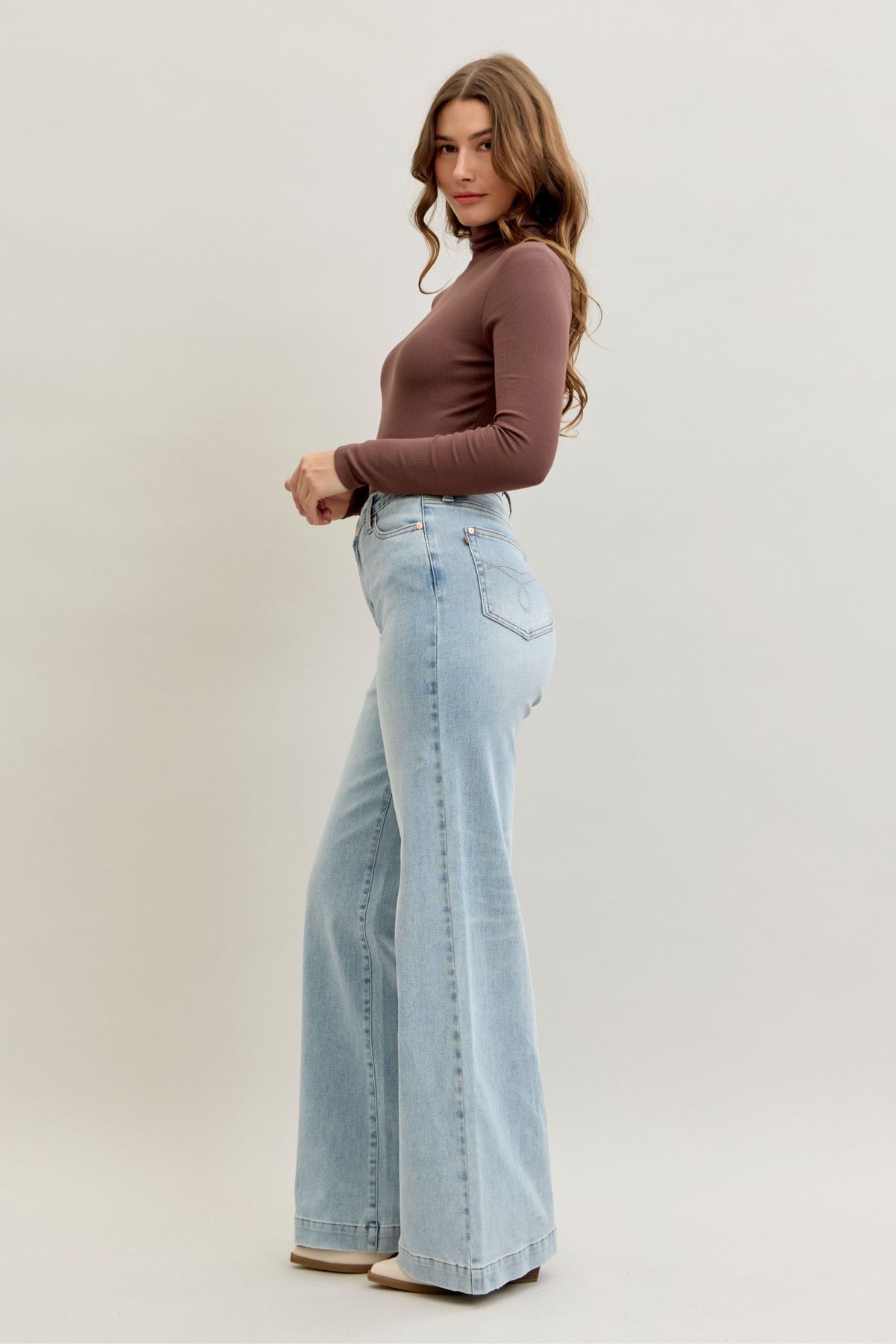 Retro Wide Criss-Cross Judy Blue