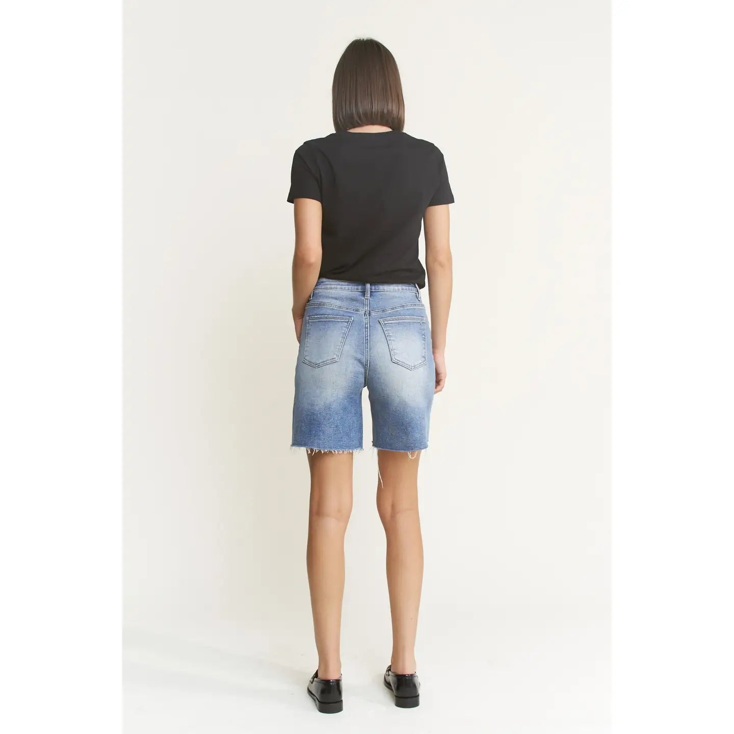 Mica Vintage Raw Hem Bermuda