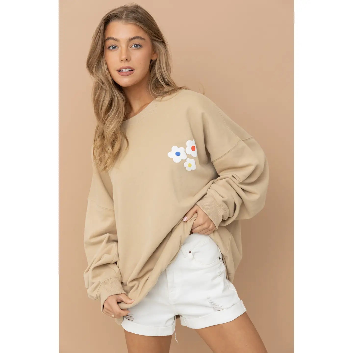 French Terry Graphic Pullover Sweatshirt 🤎