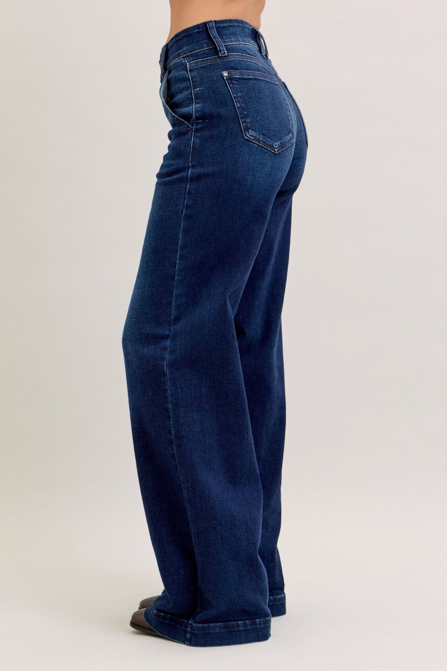 Trouser Wide Leg Judy Blue (Long Inseam)