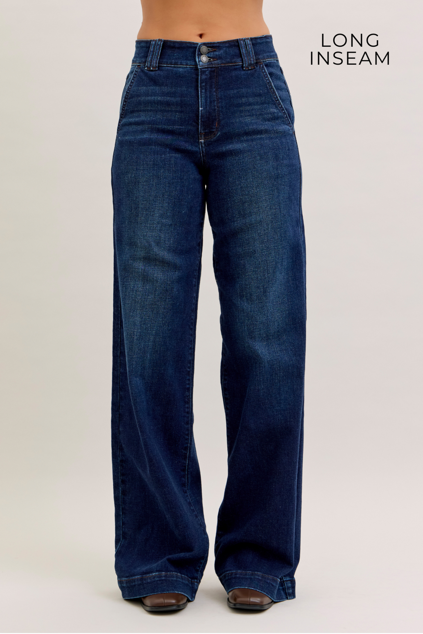 Trouser Wide Leg Judy Blue (Long Inseam)