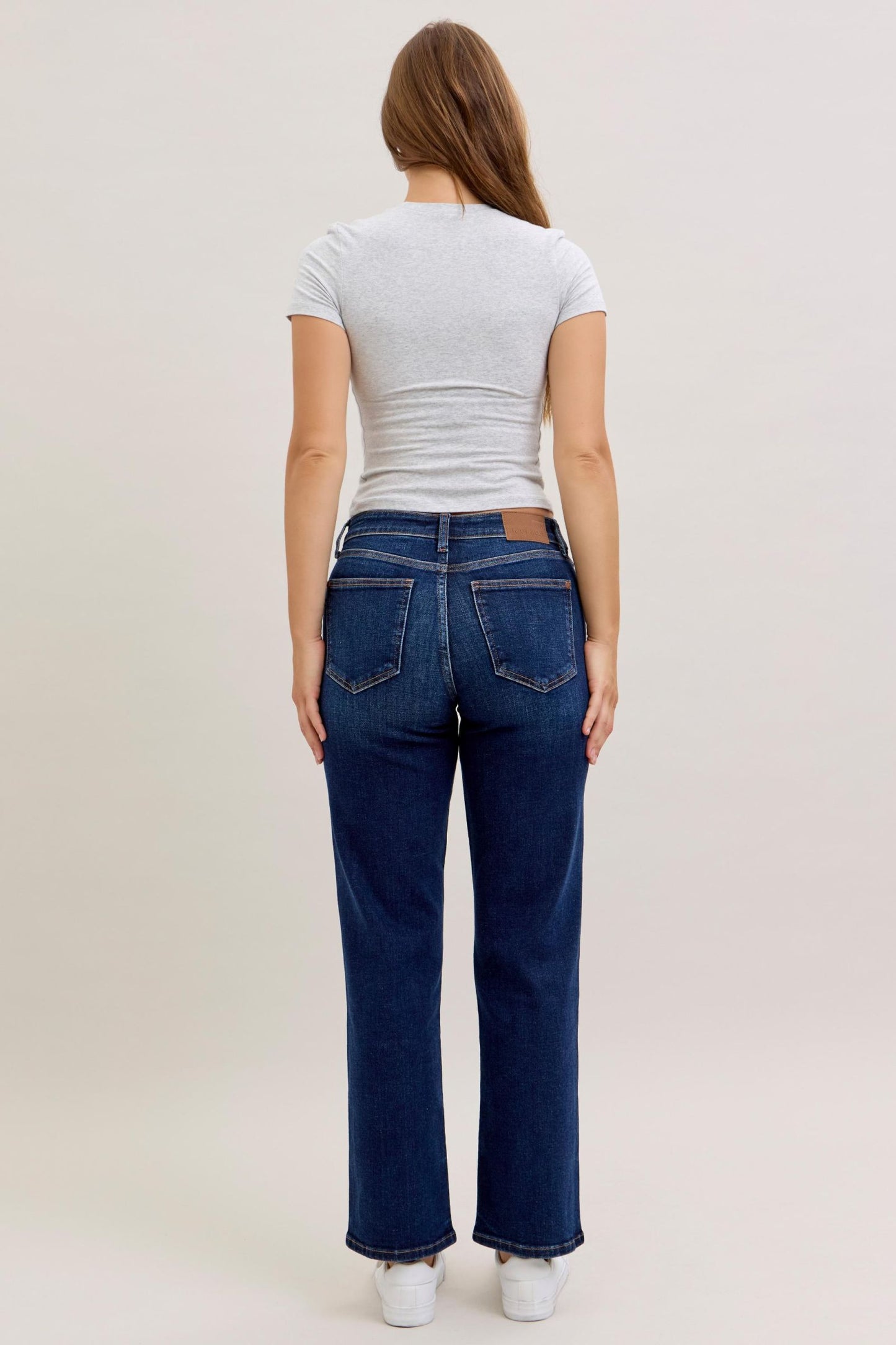 Midrise Straight Judy Blue (Short Inseam)