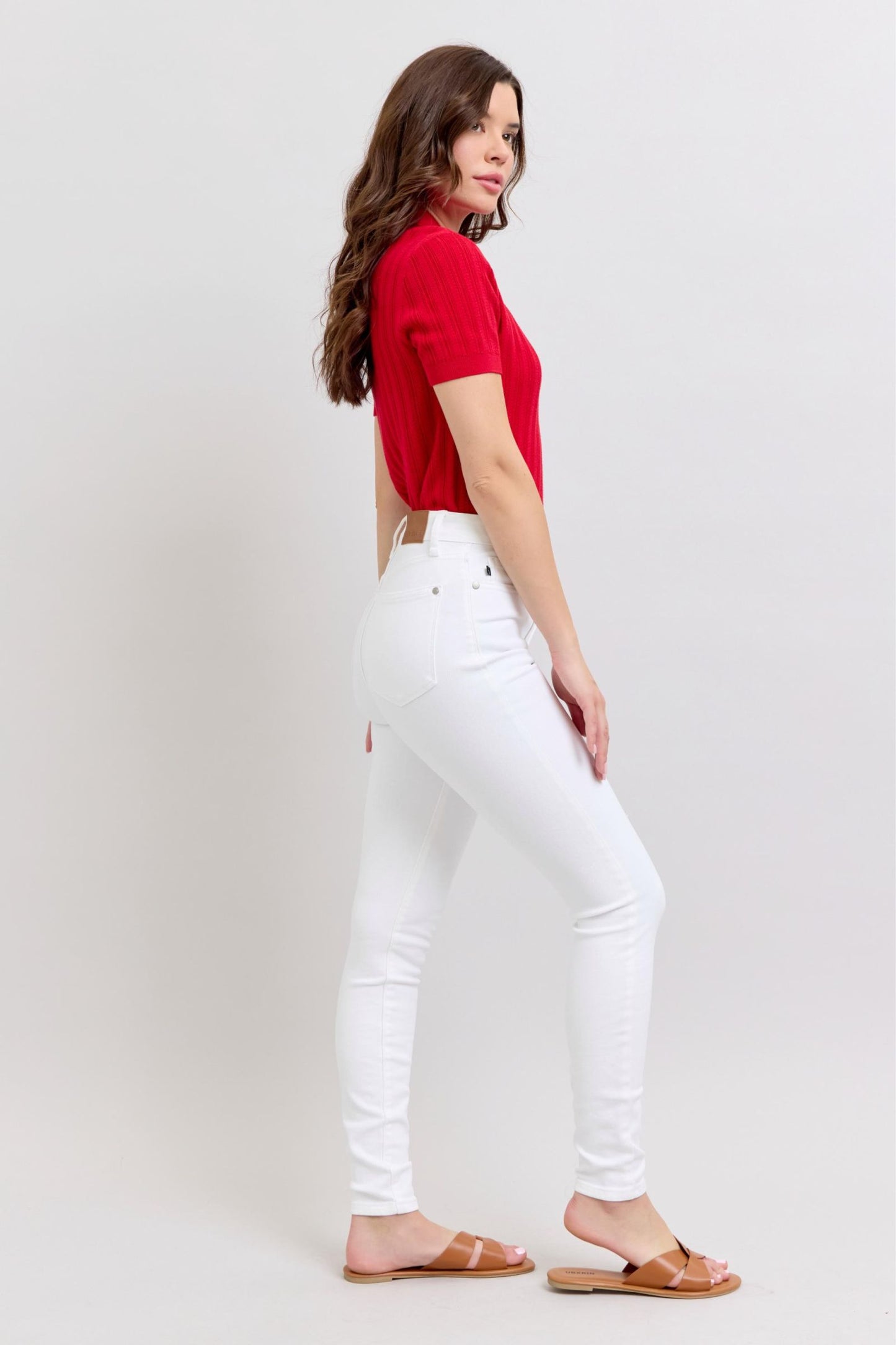 Sunny Day White Skinny Judy Blue ☀️