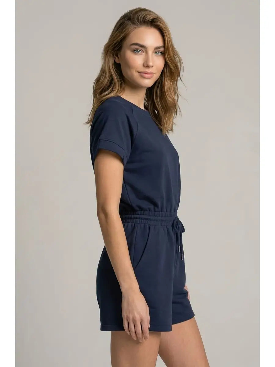 Buttery Soft Brushed Modal Back-Cutout Romper ✨