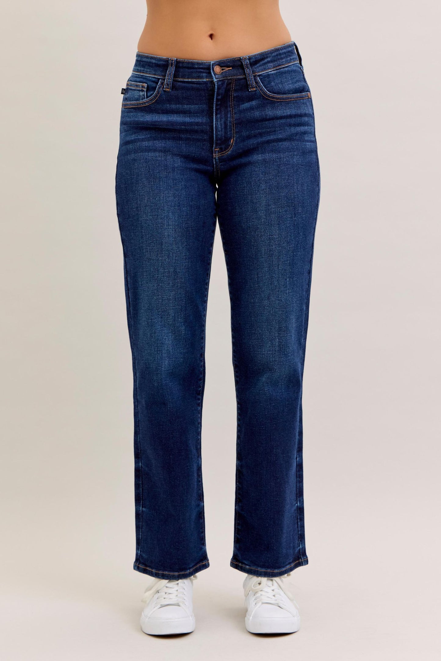 Midrise Straight Judy Blue (Short Inseam)