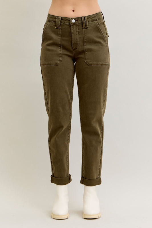 Aurora Weekender Garment Dyed Cuffed Judy Blue