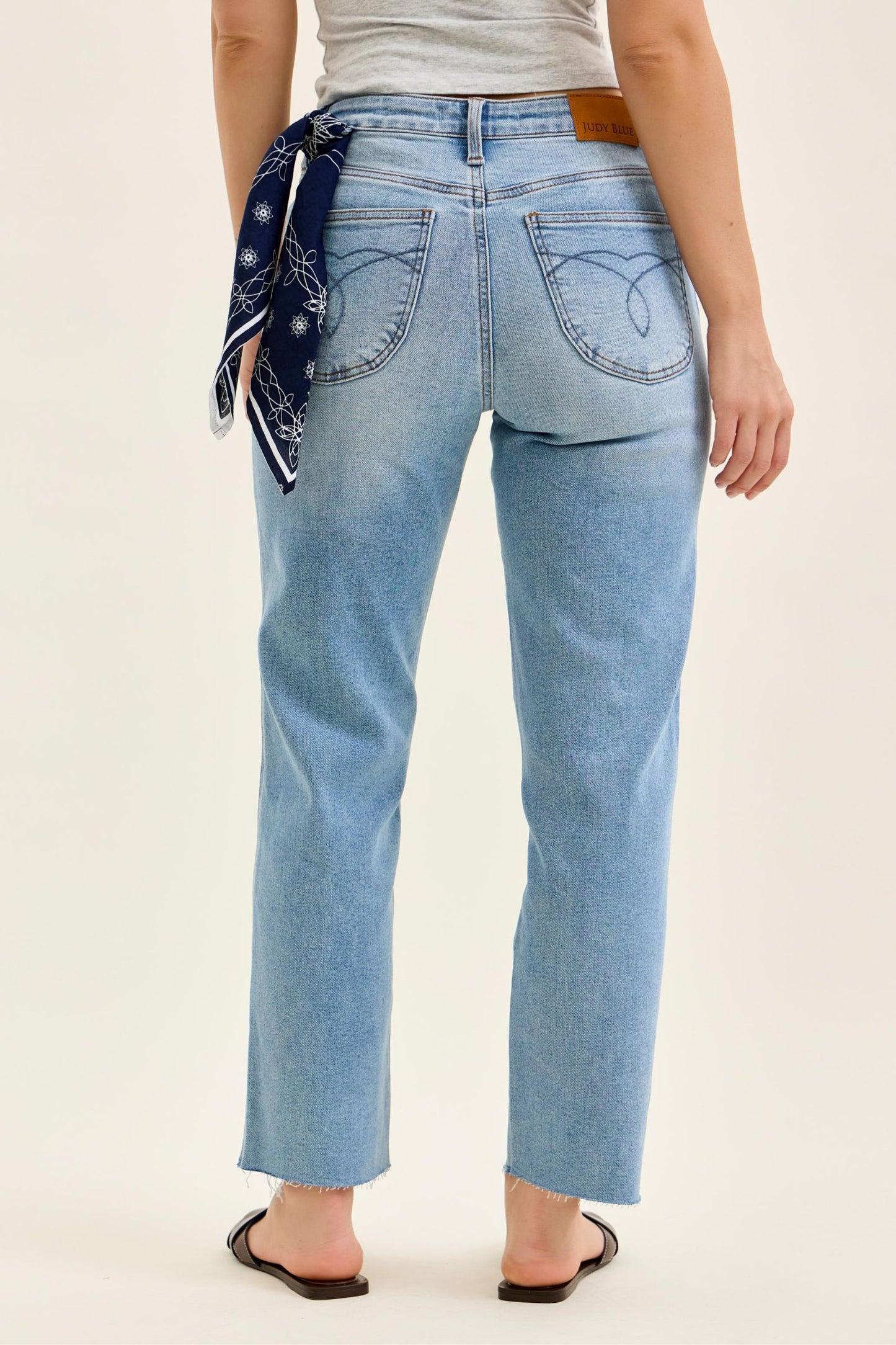Ankle Straight w/ Bandana Loop Judy Blue