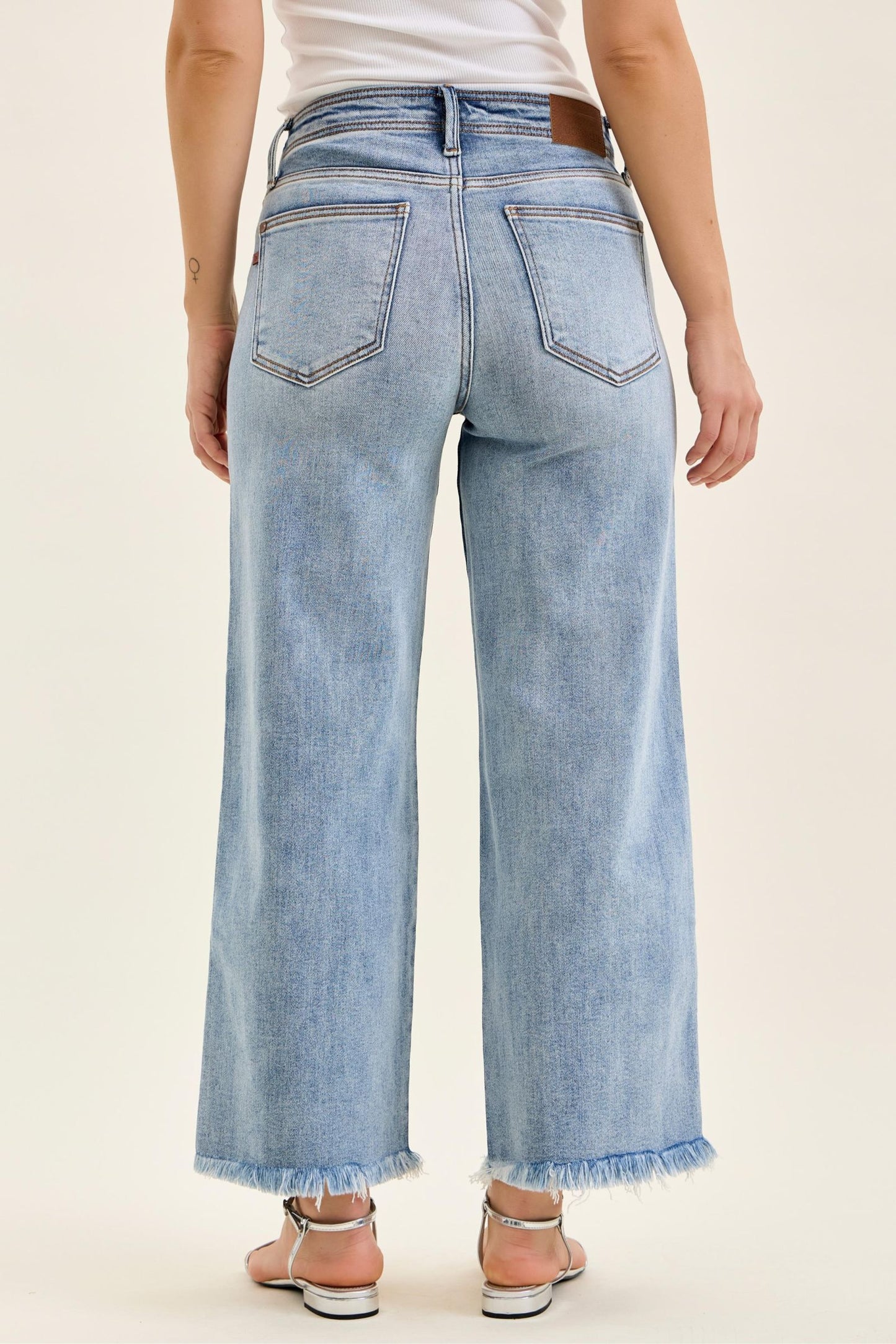 Ankle Wide Leg + Hollywood WB + Fray Hem Judy Blue