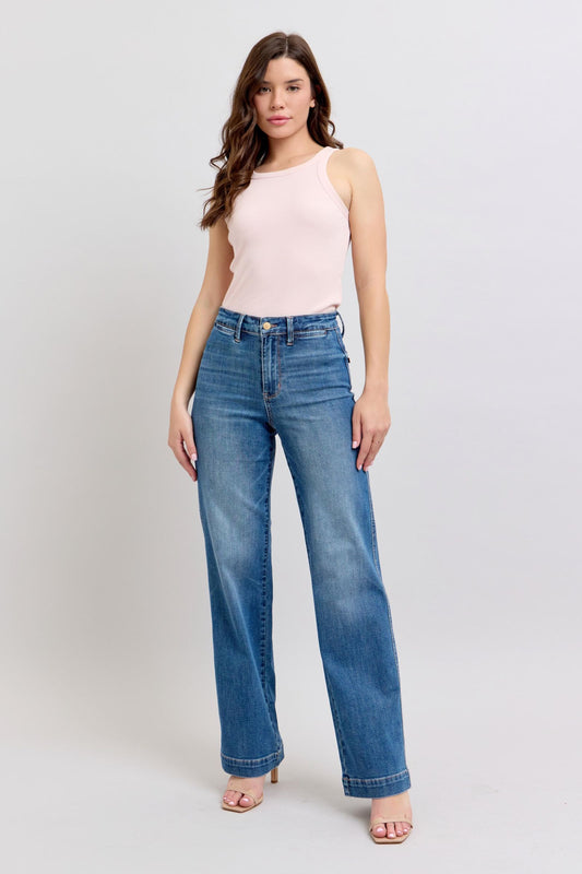 Contrast Thread Straight Judy Blue