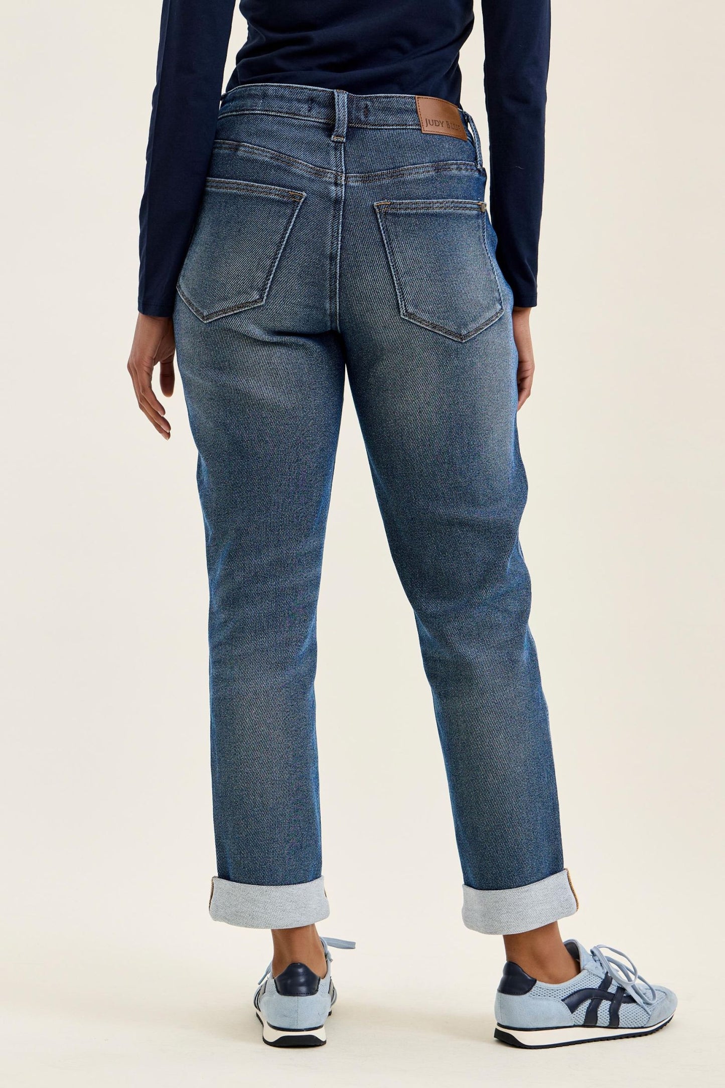 BILLIE Boyfriend Cozy Indigo Judy Blue (Denim meets Loungewear!)