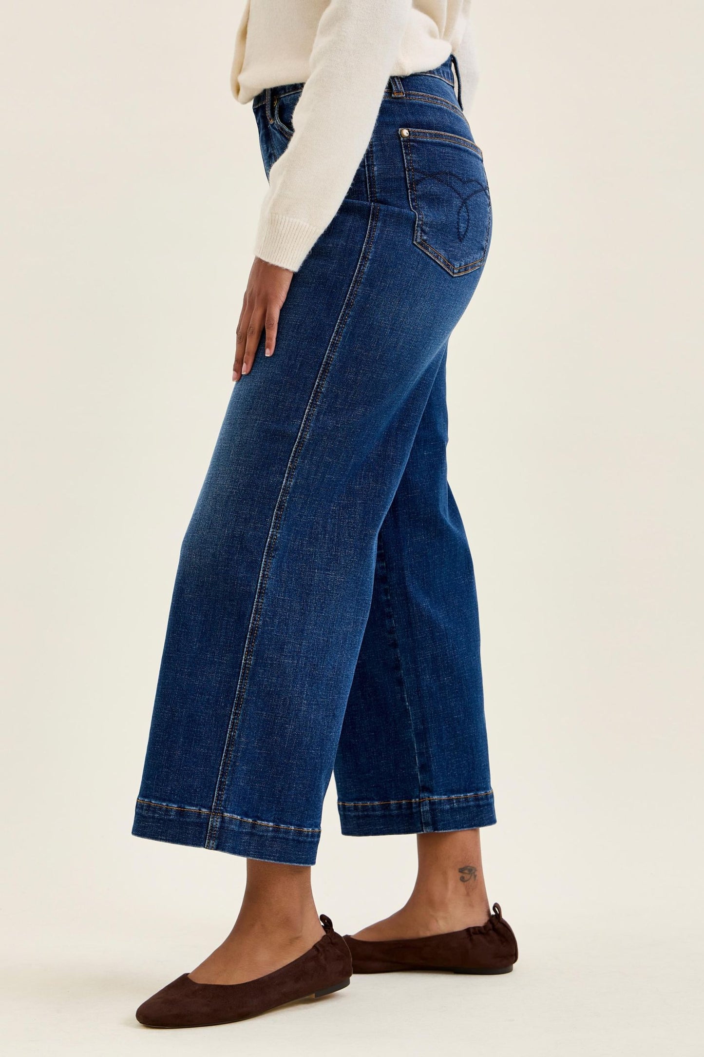 T.C CLAUDIA Ankle Wide DK Deep Indigo Judy Blue