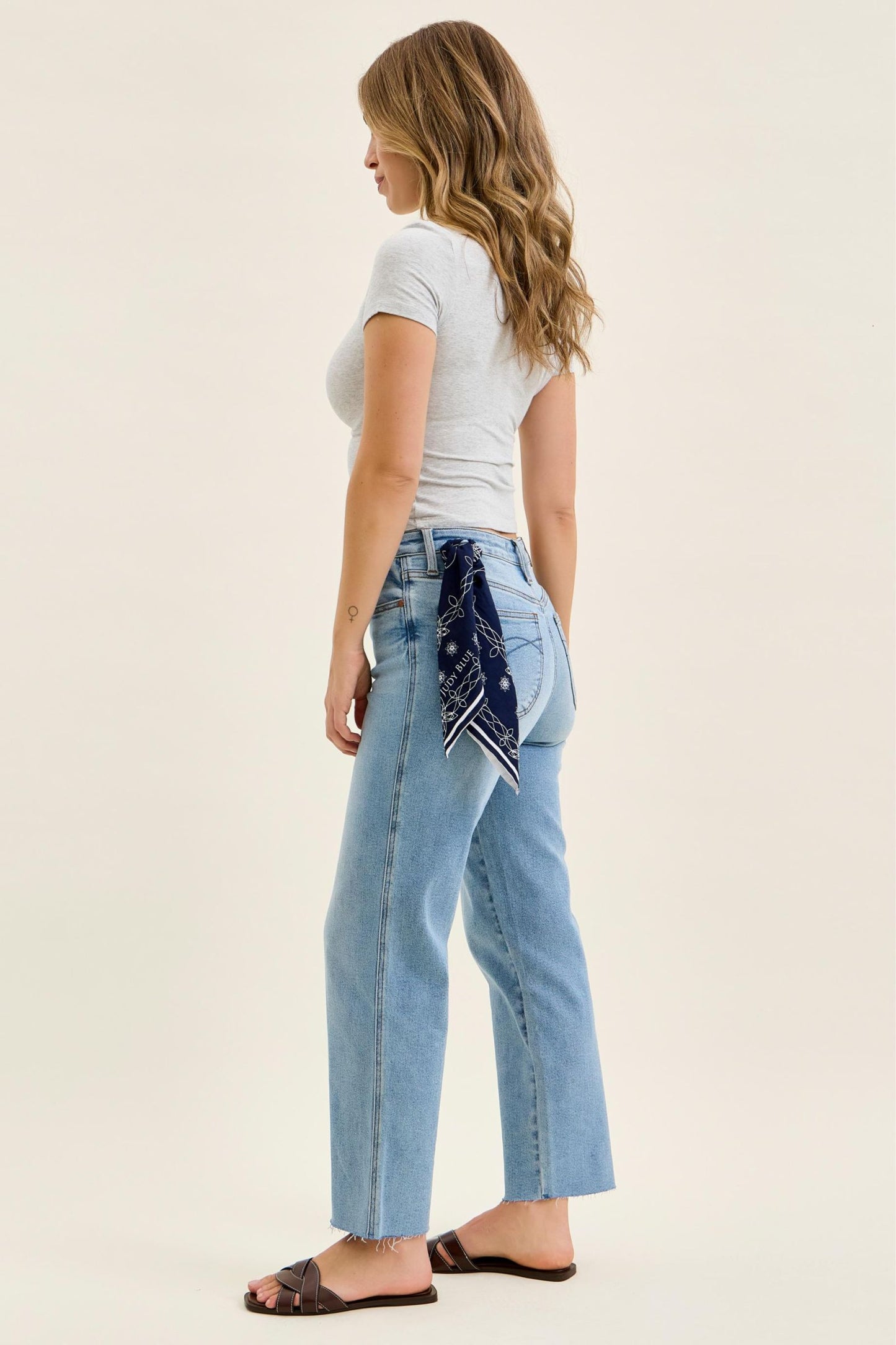 Ankle Straight w/ Bandana Loop Judy Blue