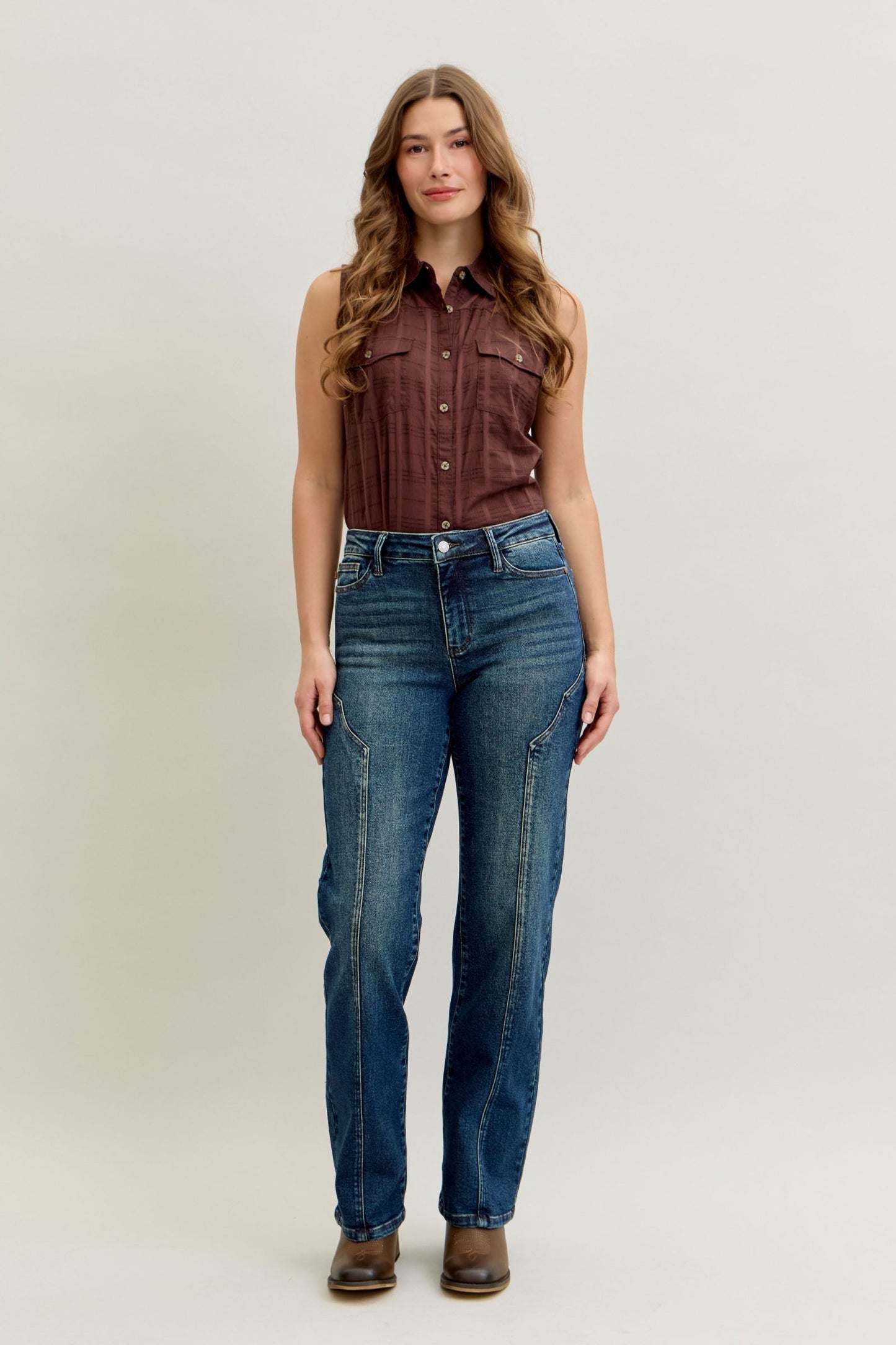 Straight Western Seam Detail Judy Blue