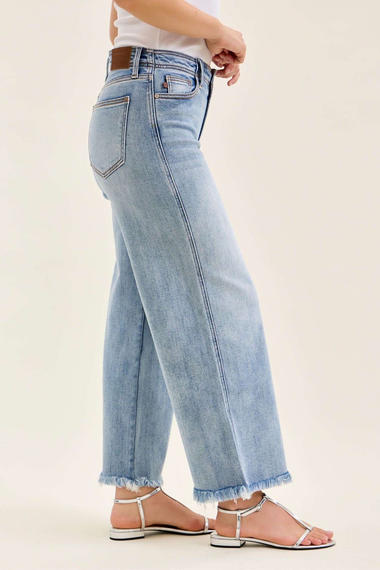 Ankle Wide Leg + Hollywood WB + Fray Hem Judy Blue