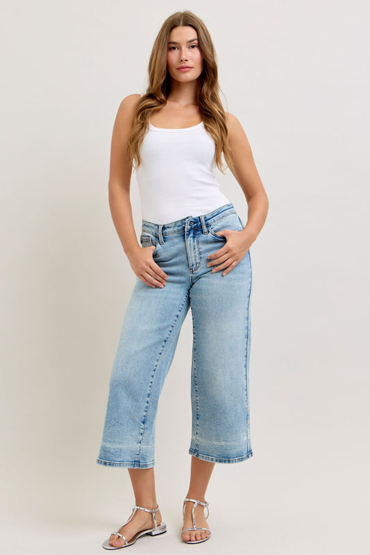 Midrise Wide Crop Judy Blue
