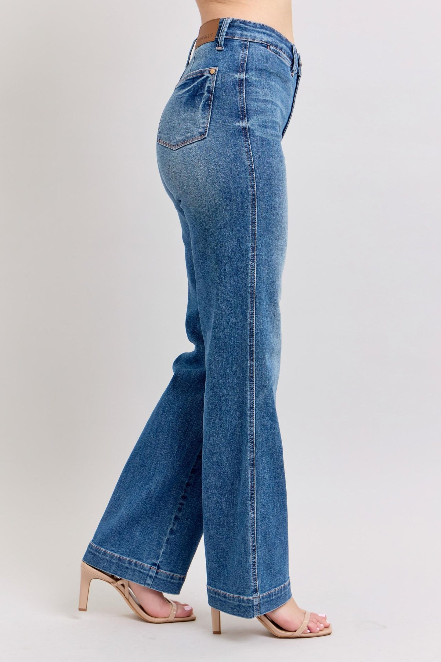 Contrast Thread Straight Judy Blue